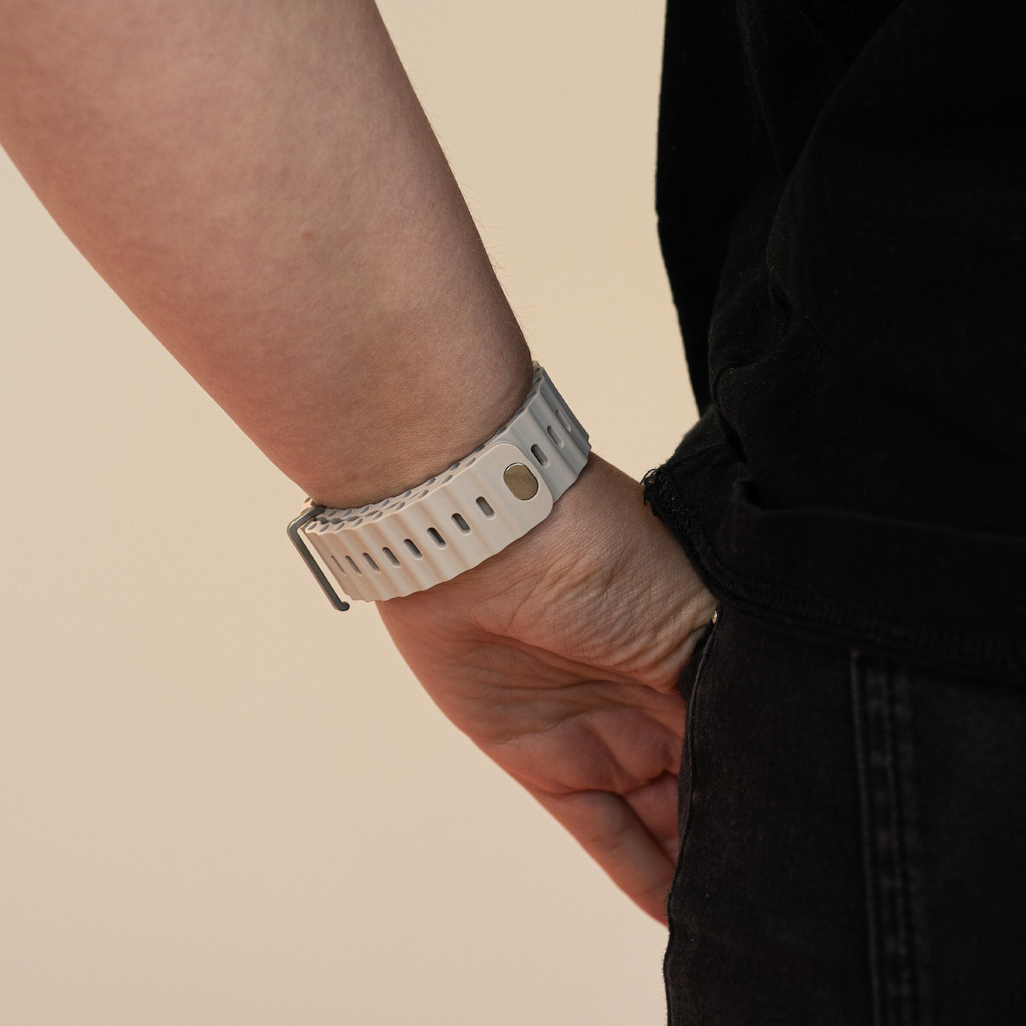 Apple Watch Ocean-Armband mit Schnappverschluss (Polarstern)