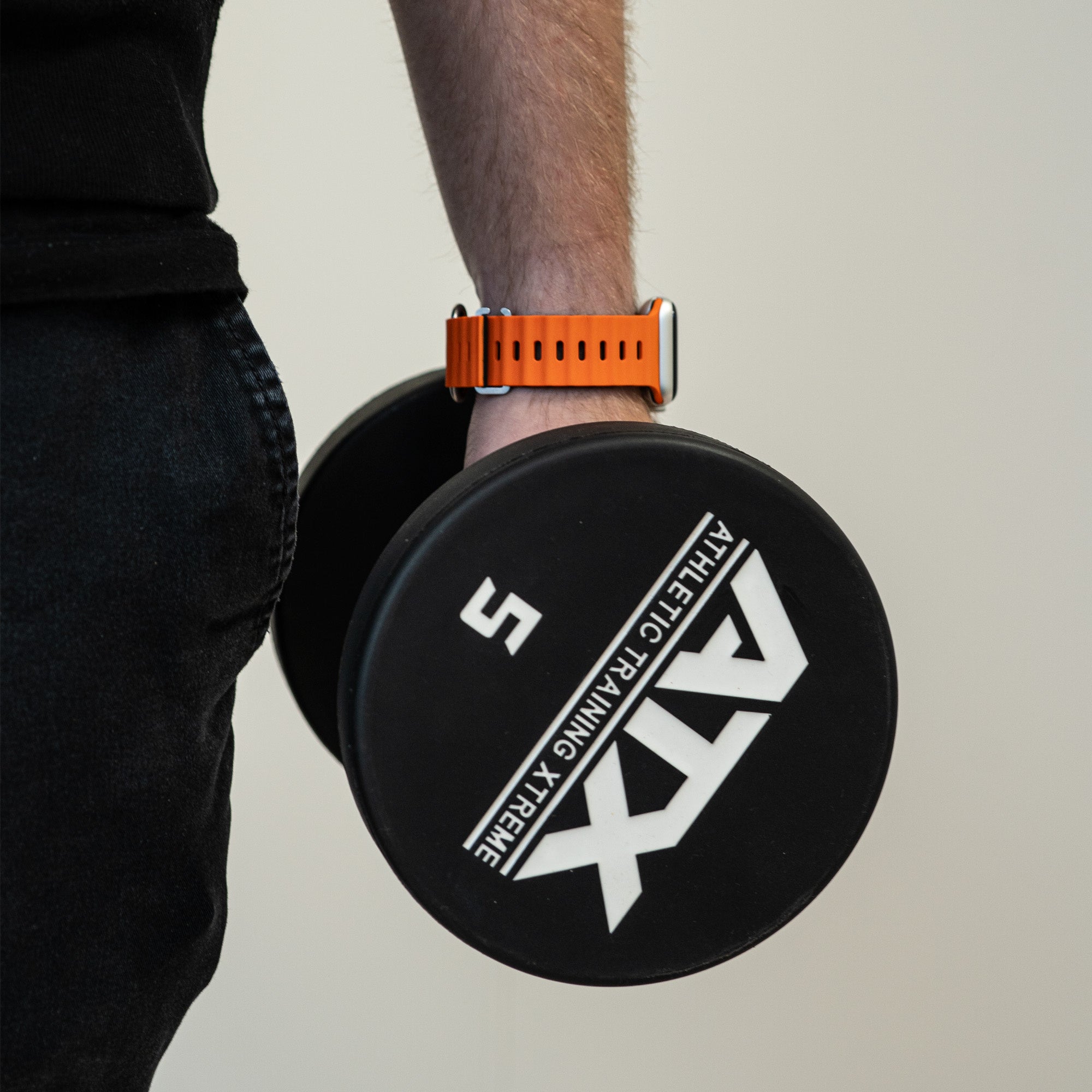 Apple Watch Ocean-Armband mit Schnappverschluss (Orange/Schwarz)