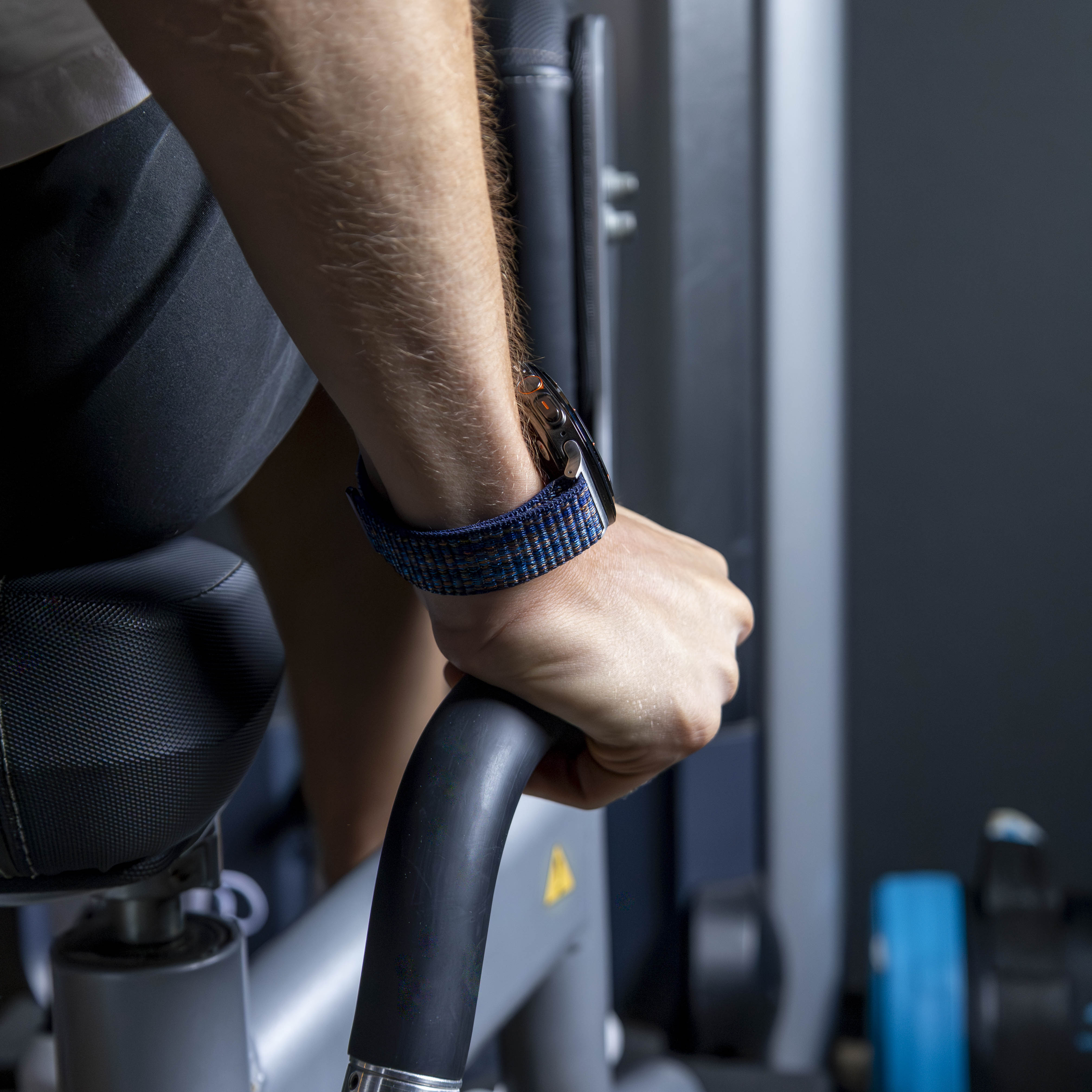 Bandz Samsung Galaxy Watch Ultra Nylon Loop Armband (Blau Mischung)