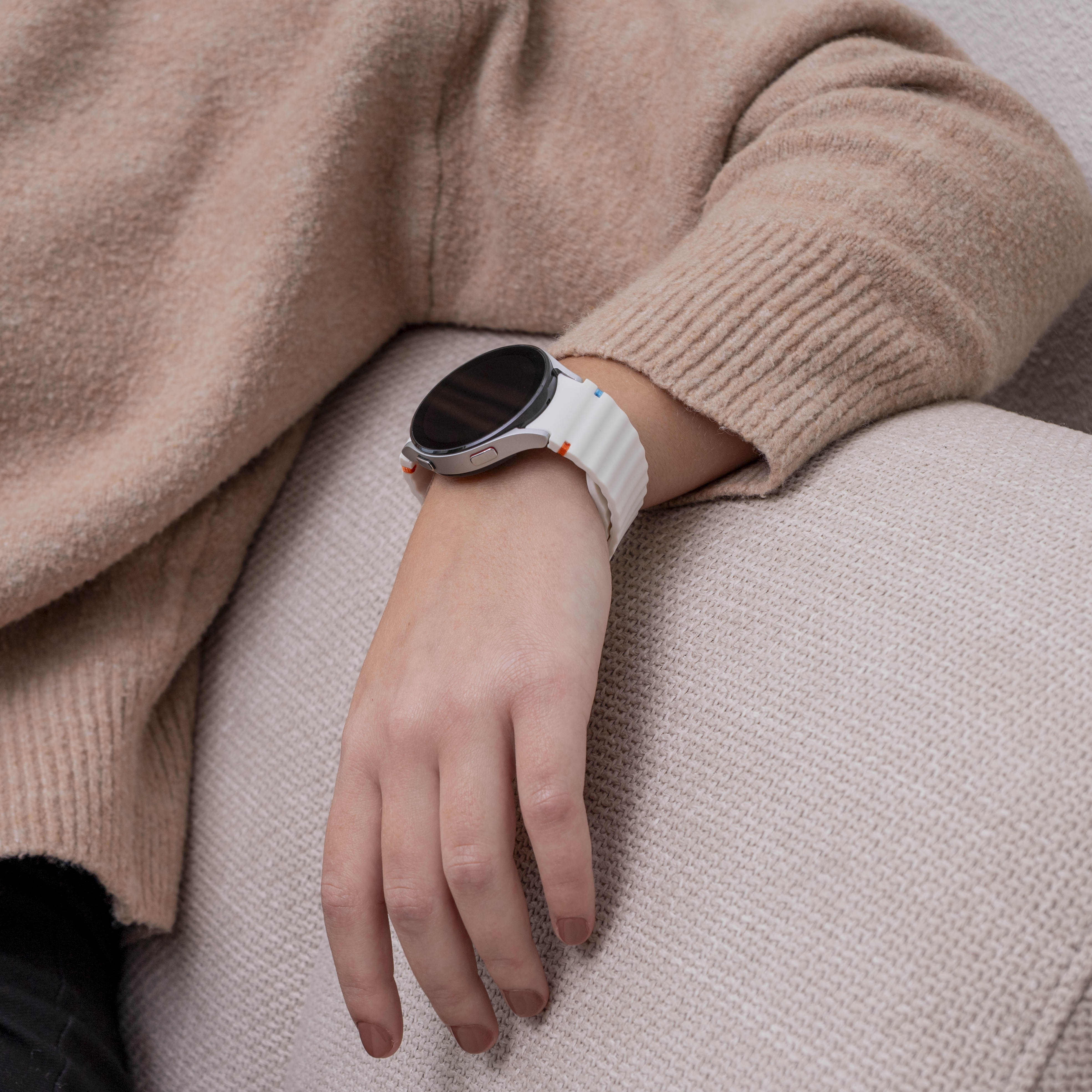 Samsung Galaxy Watch 4 40mm Wave Armband (Weiß)