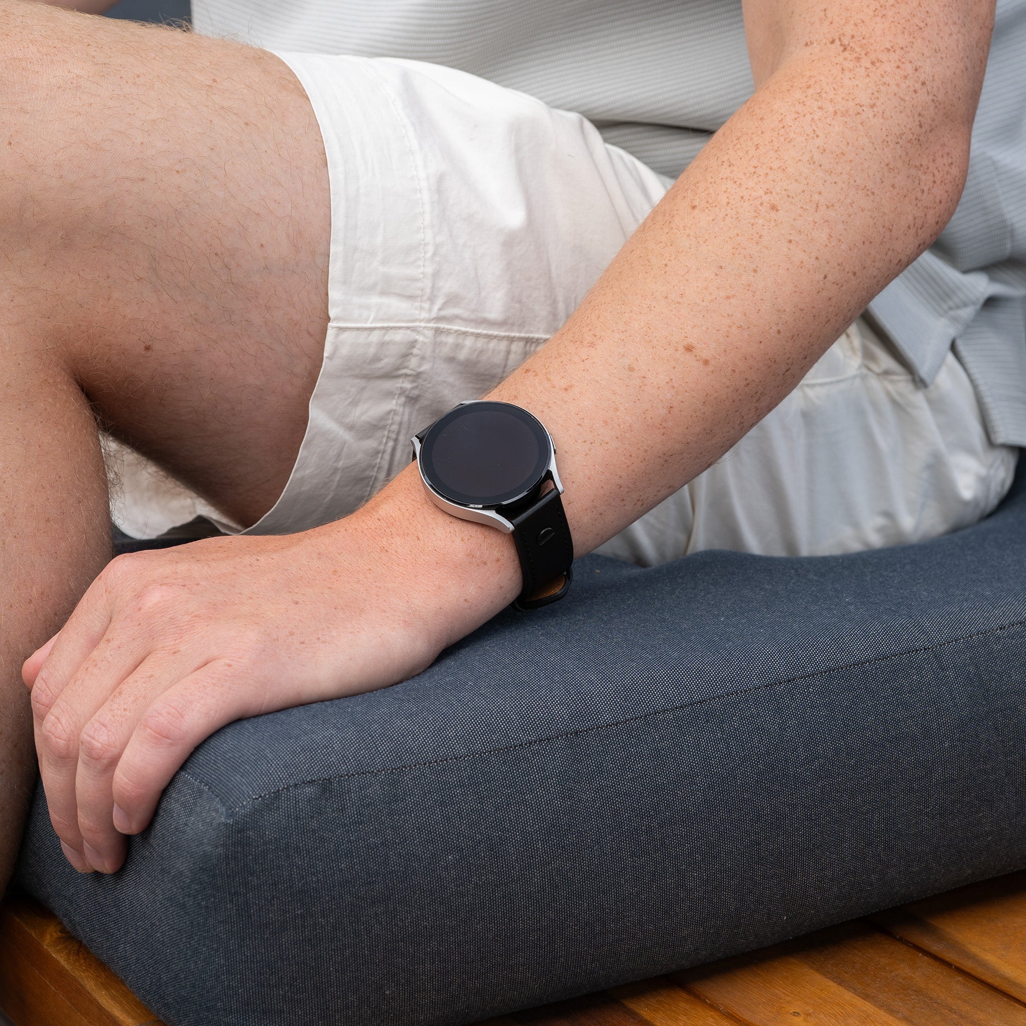 Amazfit Balance 2 Verschraubtes Lederarmband (Schwarz)