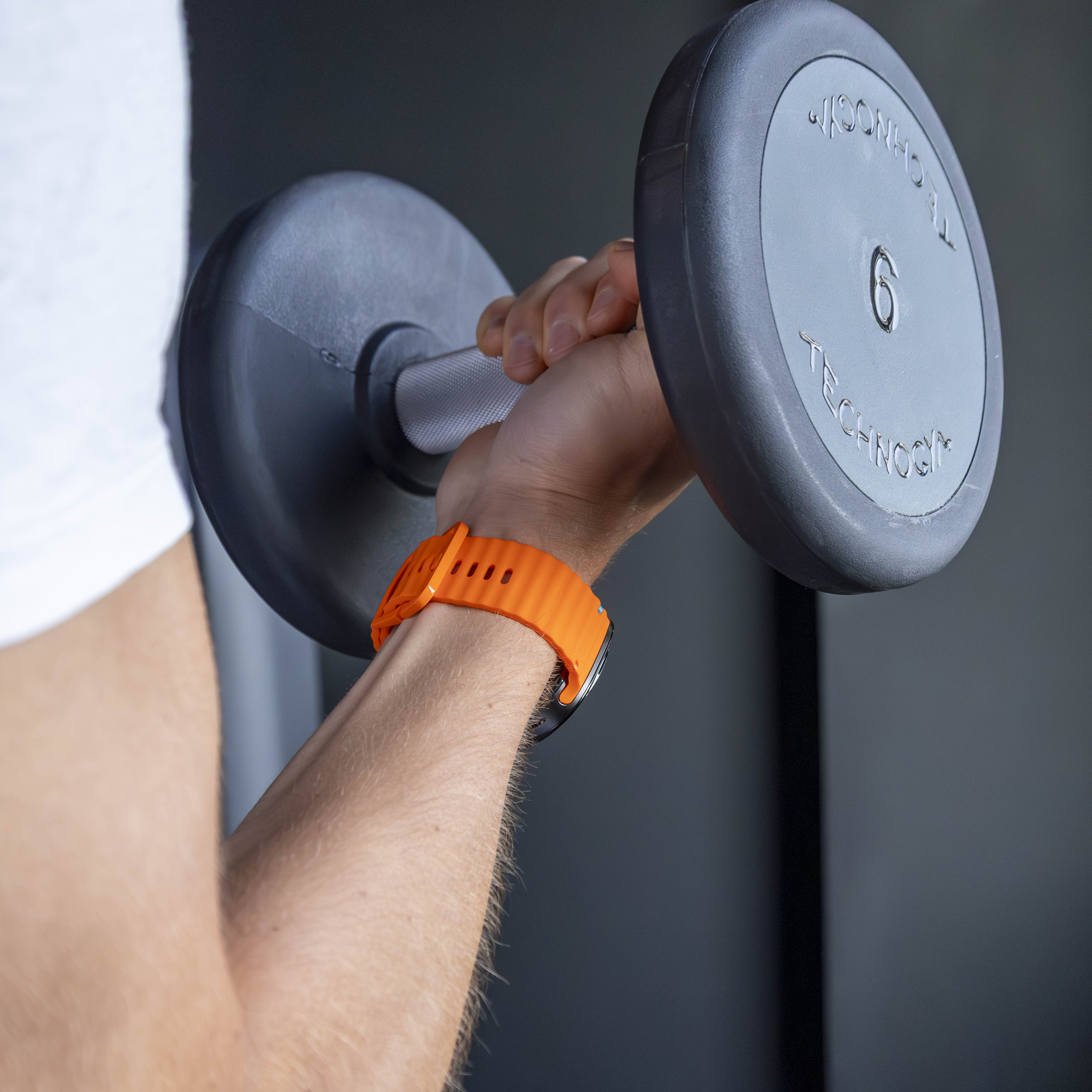 Samsung Galaxy Watch Ultra Wave Silicone Strap (Orange)