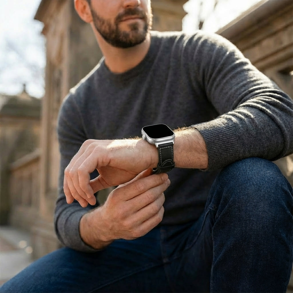 Xiaomi Smart Band 9 Pro Nylon-Hybrid Armband (Schwarz)