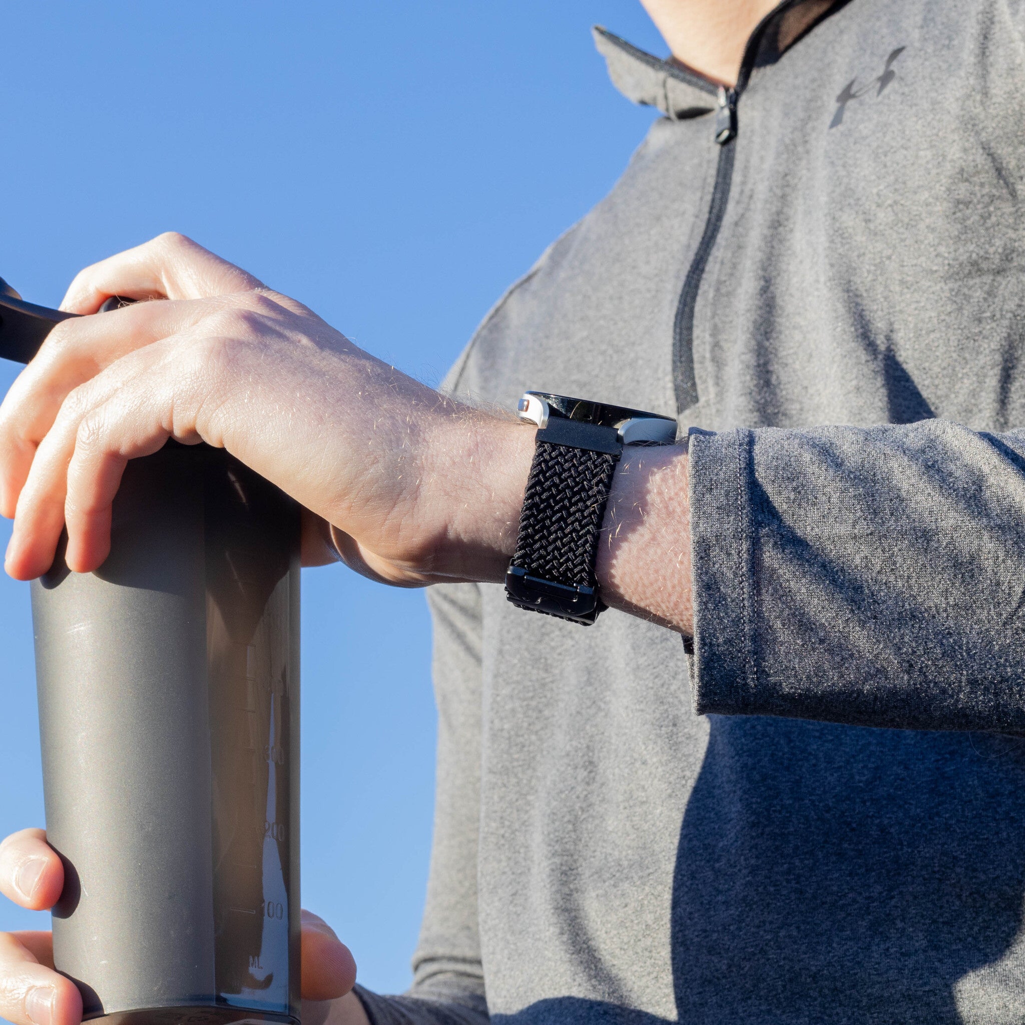 OnePlus Watch 3 geflochtenes Band mit P-Schnalle (Schwarz)