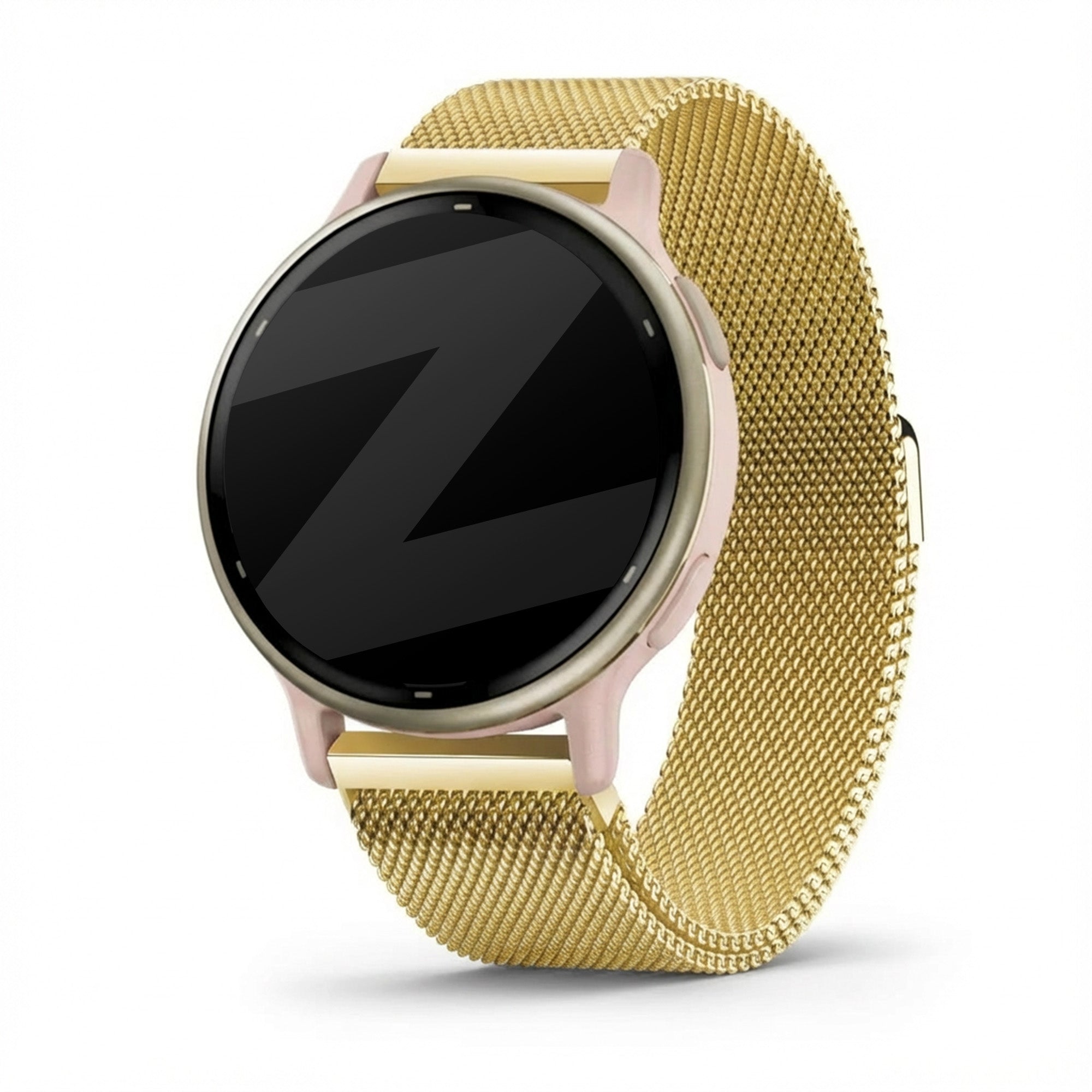 Bandz Garmin Vivoactive 5 Milanese Loop Armband (Gold)