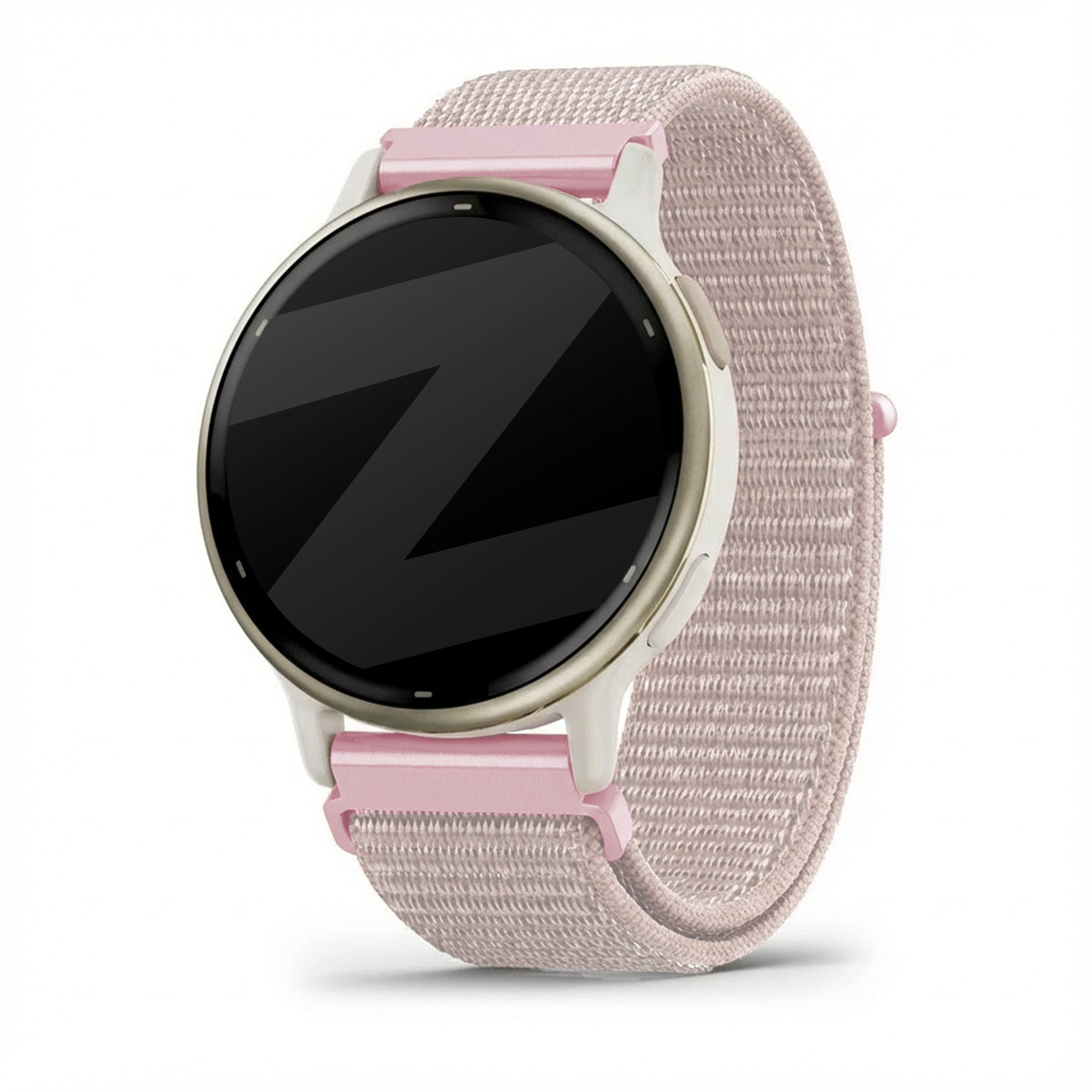 Bandz Garmin Vivoactive 5 Nylon Loop Armband (Roségold)