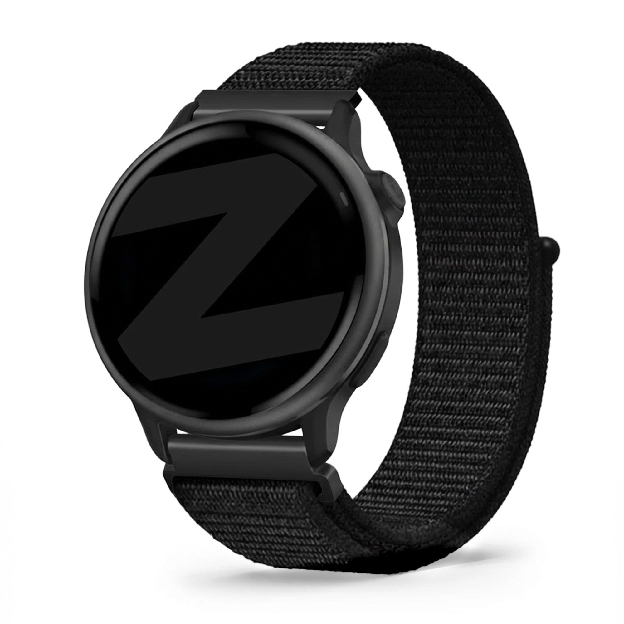 Bandz Garmin Vivoactive 6 Nylon Loop Armband (Schwarz)