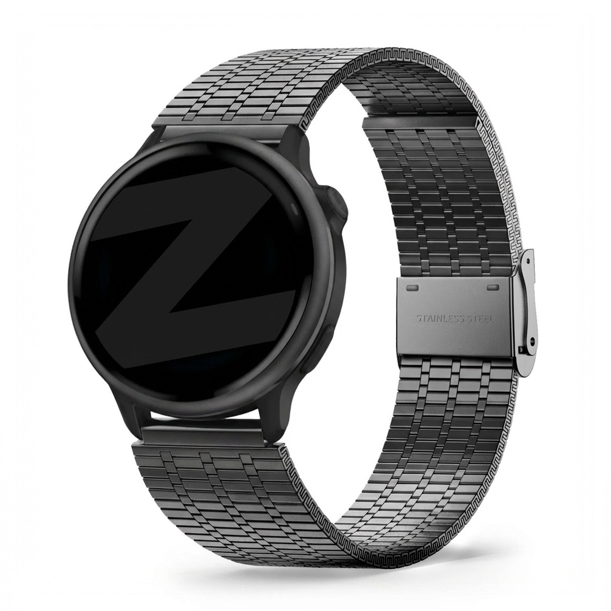 Bandz Garmin Vivoactive 6 Verstellbares Stahlarmband (Schwarz)