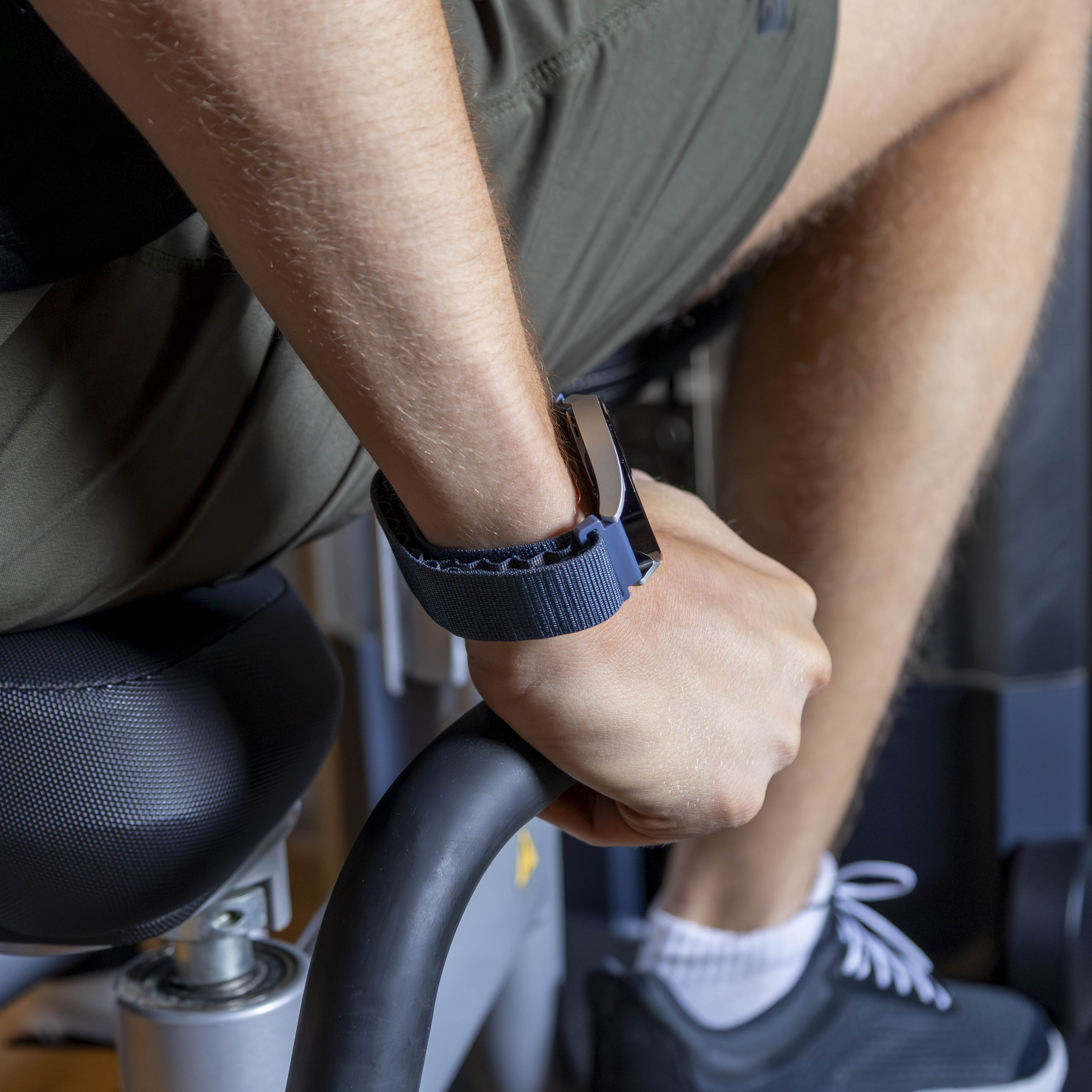 Bandz Withings ScanWatch Nova Alpine Nylonarmband (Grau-Blau)