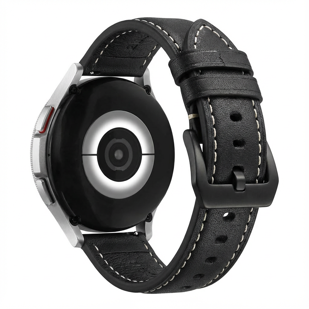 TicWatch Pro 5 Enduro Lederarmband (Schwarz)