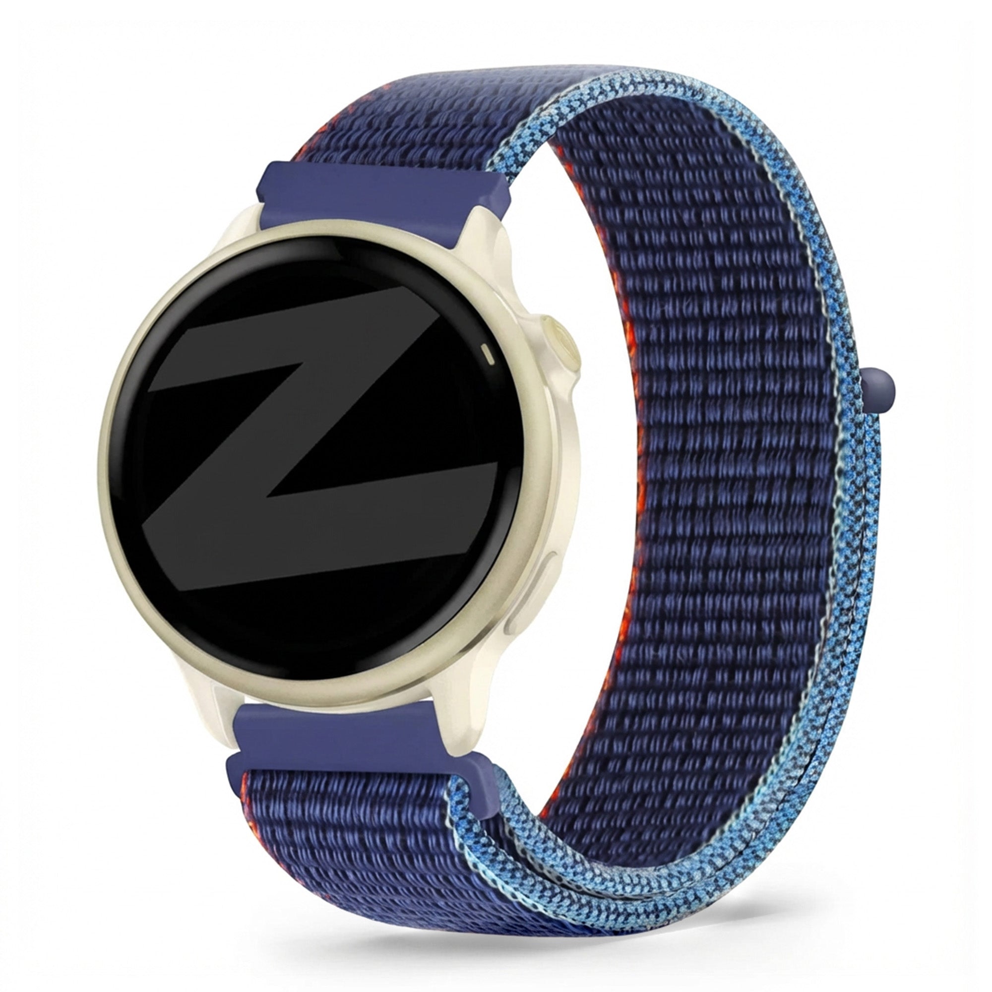 Bandz Garmin Vivoactive 6 Nylon Loop Armband (Dunkel Blau Mix)