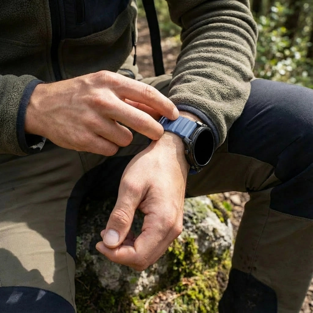 Garmin Tactix 8 - 47mm Trail Silicone Strap (Dark Blue)