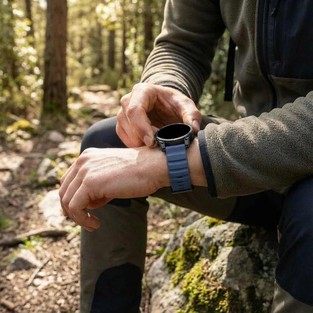 Garmin Tactix 8 - 47mm Trail Silicone Strap (Dark Blue)