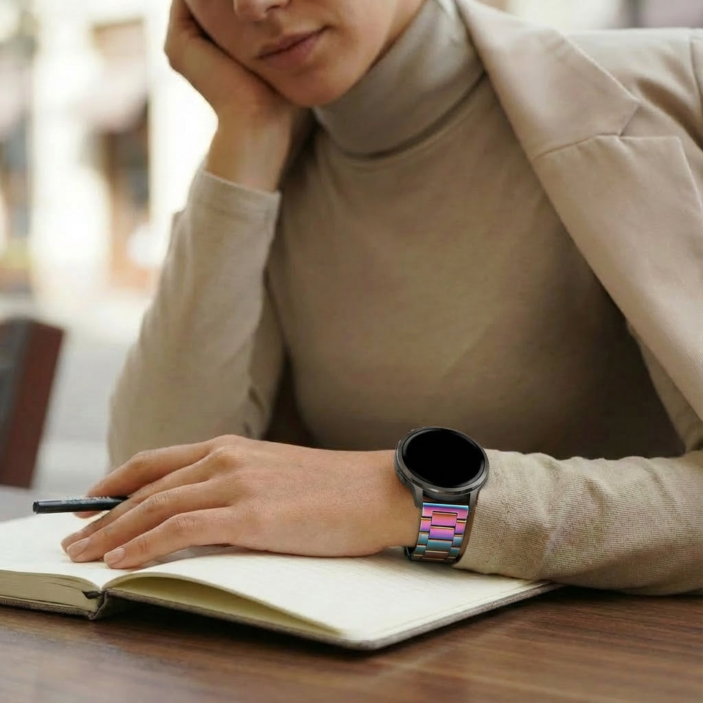 Bandz Garmin Venu 2s Stahlarmband 'Classic' (Pearlescent)