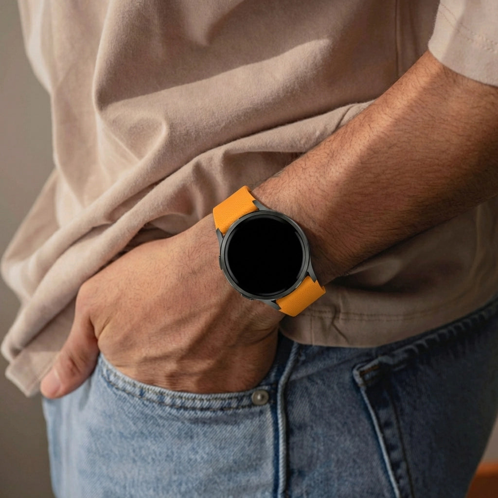 Bandz Garmin Forerunner 645 Silikonarmband 'Premium' (Orange)