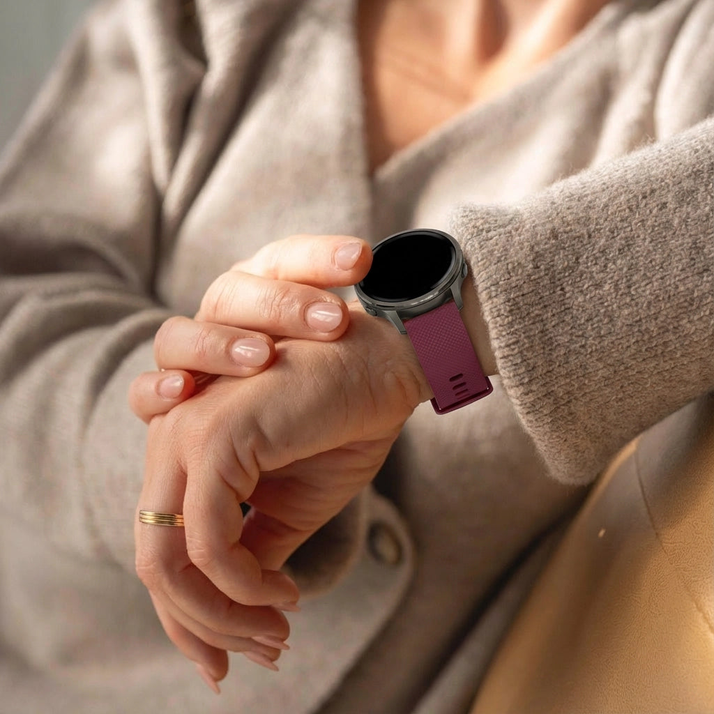 Bandz Garmin Forerunner 645 Silicone Strap 'Premium' (Wine Red)