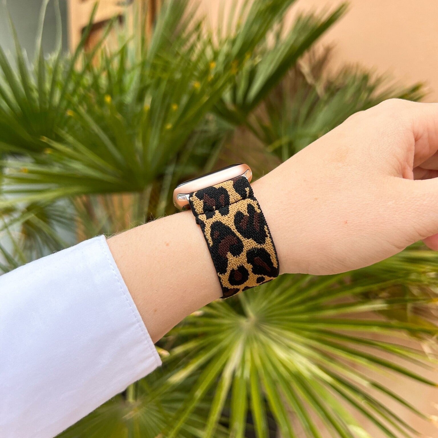 Apple Watch Elastisch Armband (Leopard)