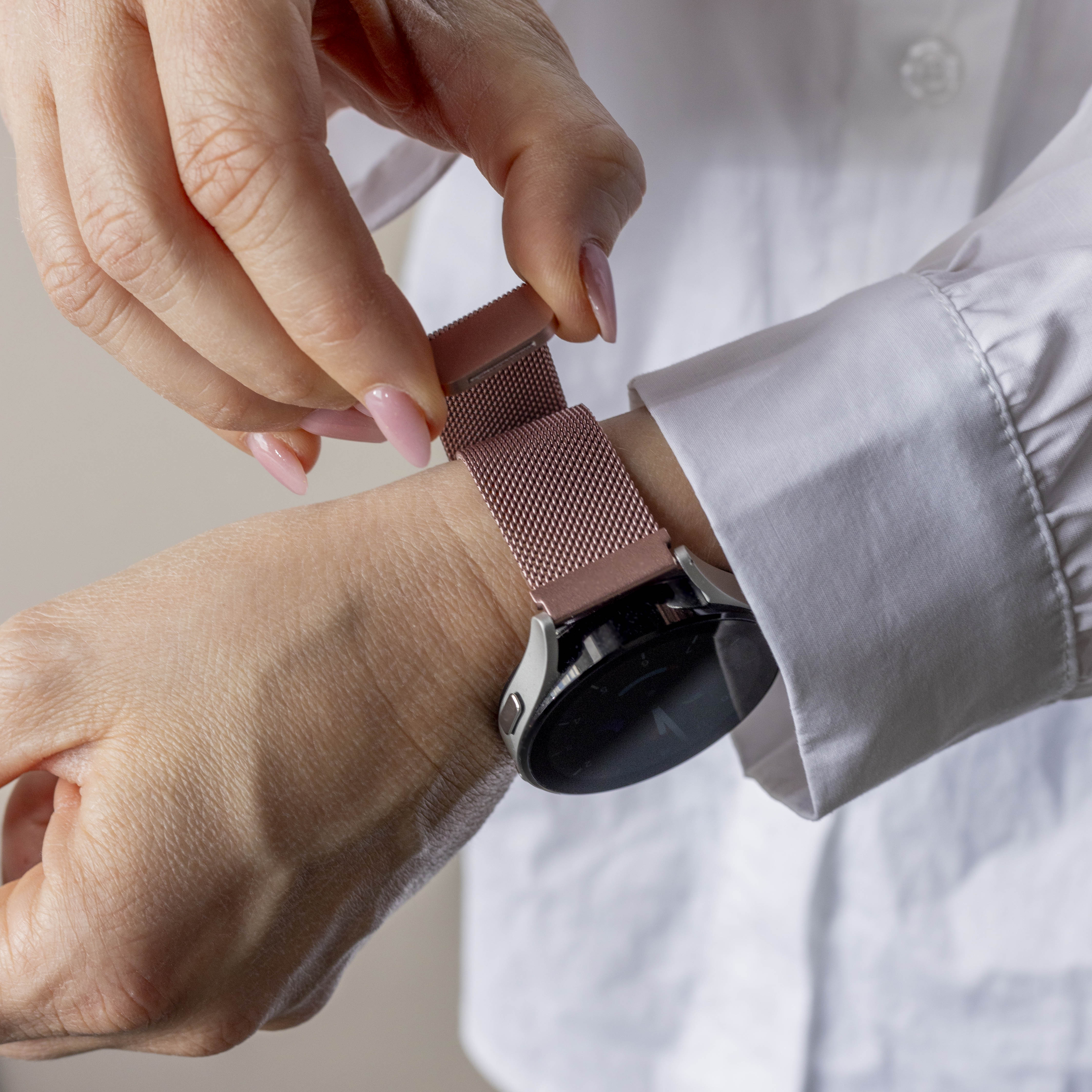 Polar Pacer Milanese-Armband (Rosa)