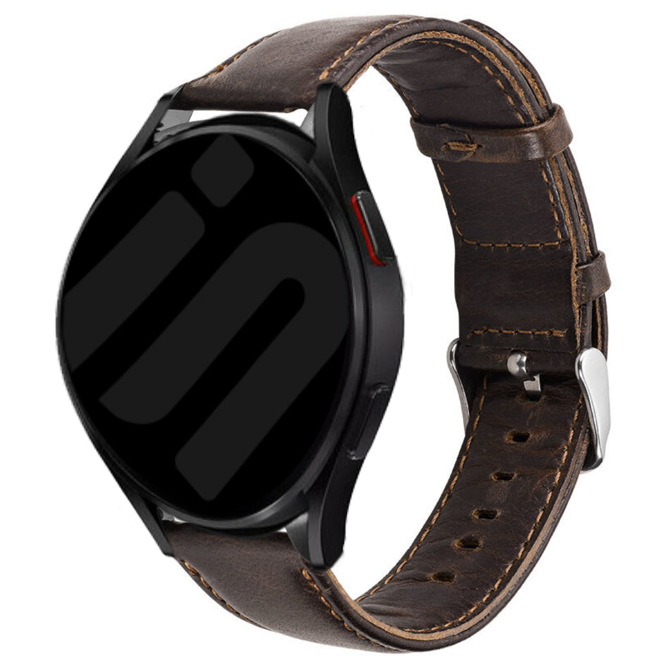 Coros Pace 3 Lederarmband (Dunkel Braun)