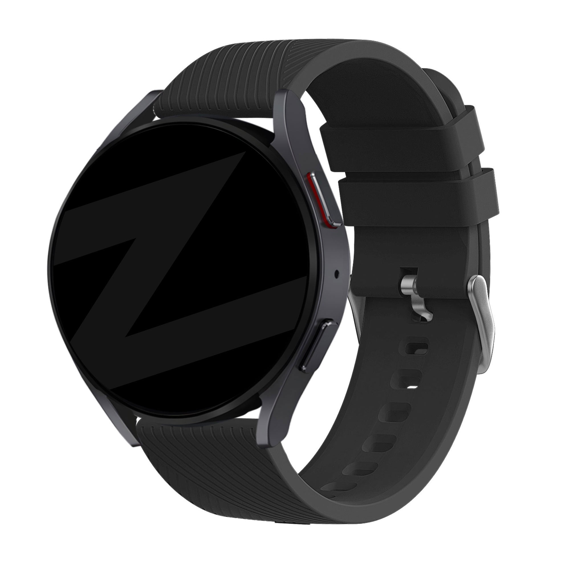 Bandz Huawei Watch 5 - 46mm Silikonarmband 'Deluxe' (Schwarz)