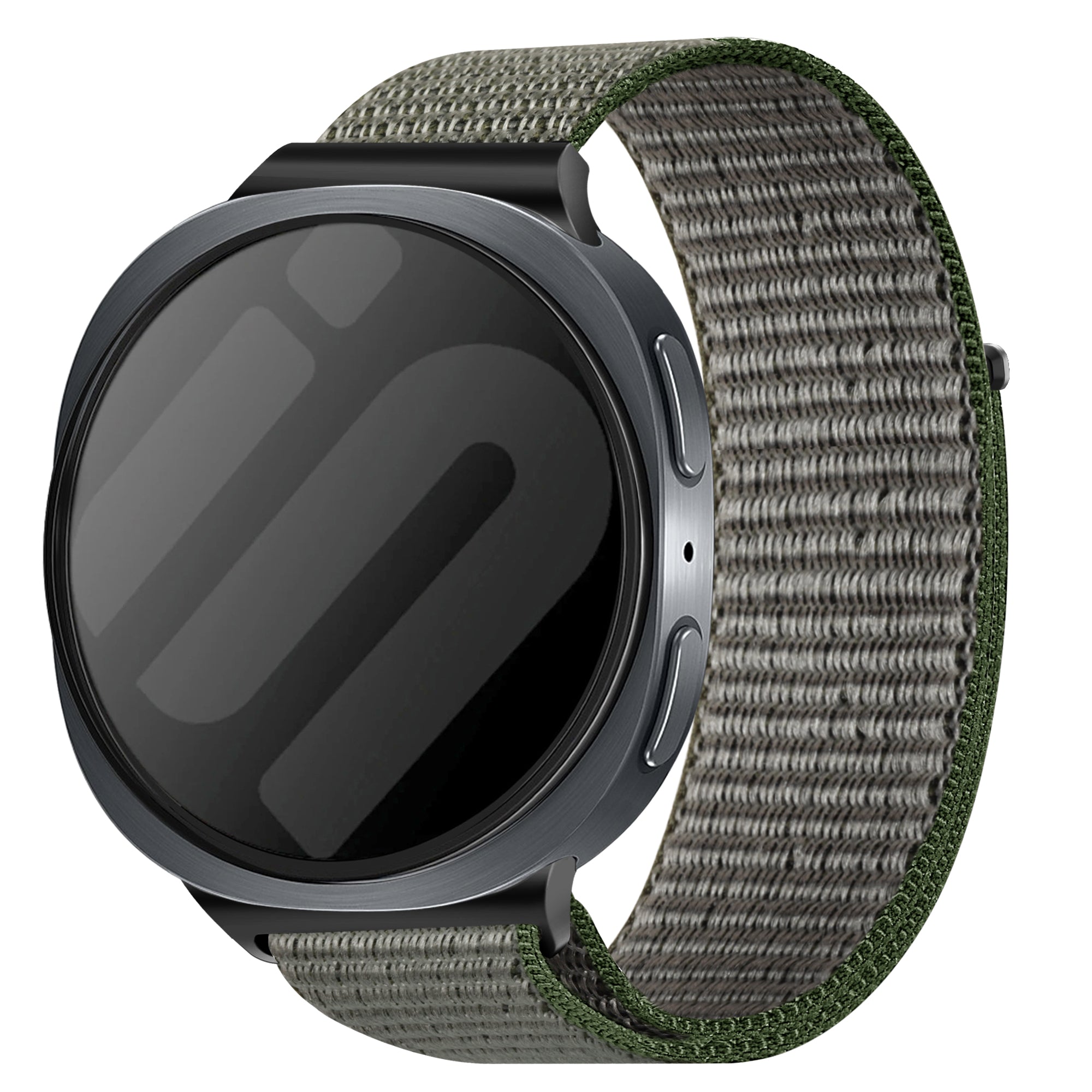Samsung Galaxy Watch 8 - 44mm Nylonarmband (Olivgrün)