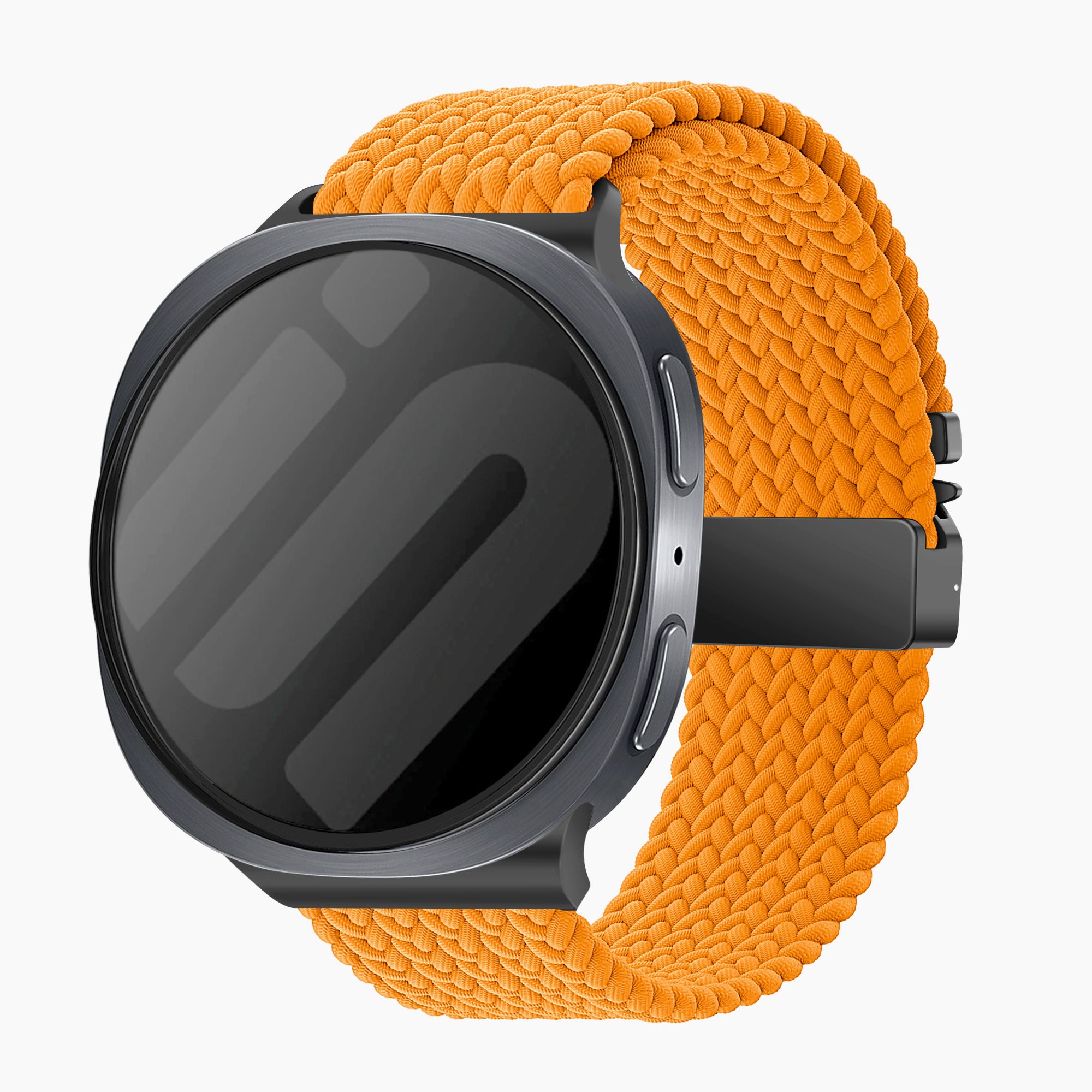 Samsung Galaxy Watch 9 - 44mm Geflochtenes Armband mit P-Schnalle (Orange)