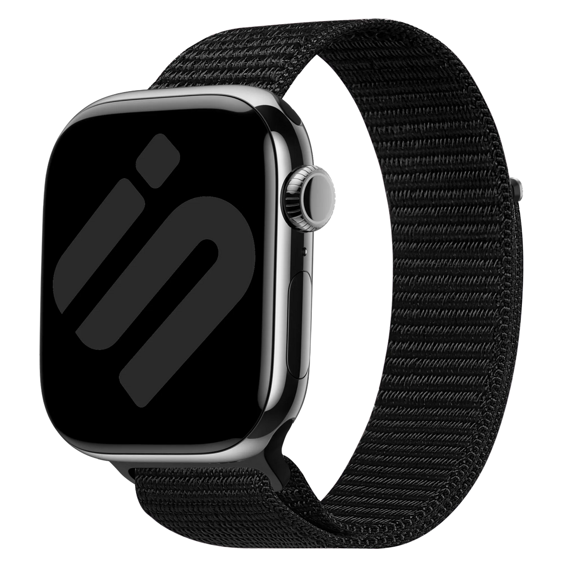 Gewebtes Nylon · Nylon Schwarz watch strap