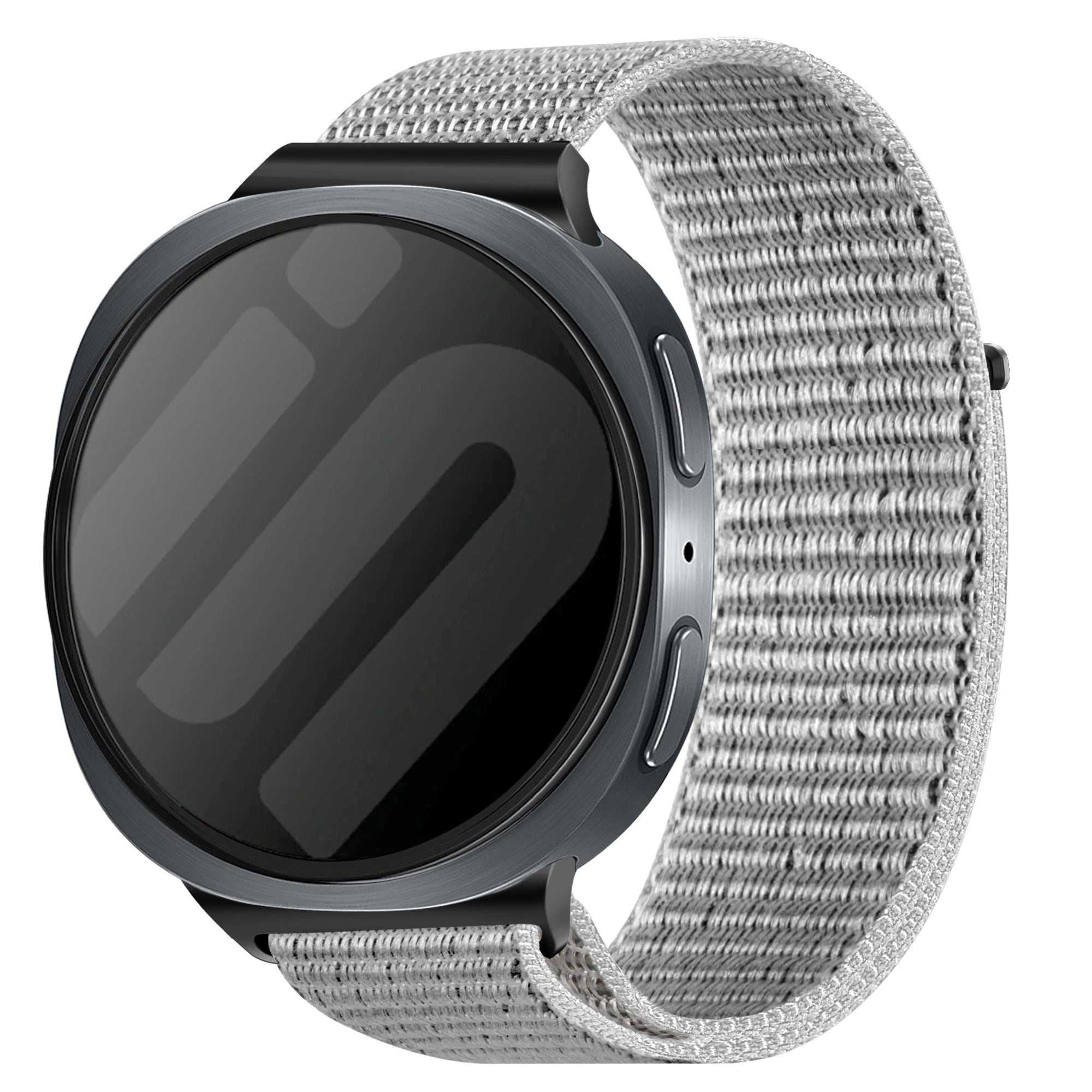 Samsung Galaxy Watch 8 Classic Nylonarmband (Muschelweiß)