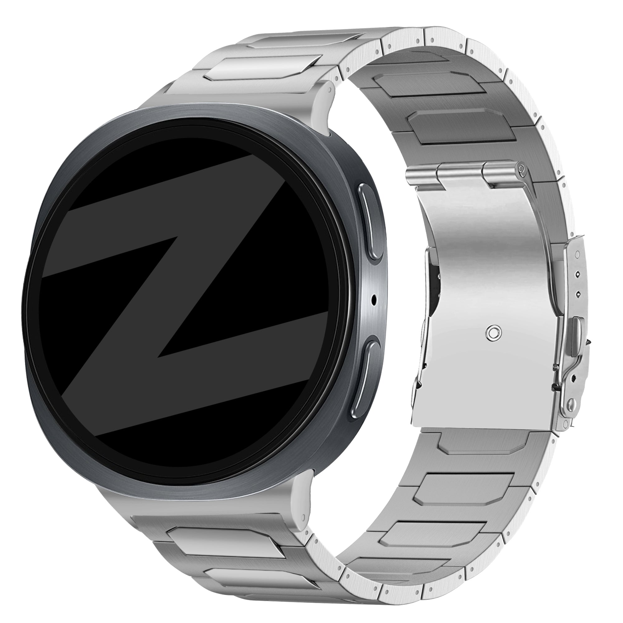 Bandz Samsung Galaxy Watch 8 Classic Titanium Strap 'Deluxe' (Silver)