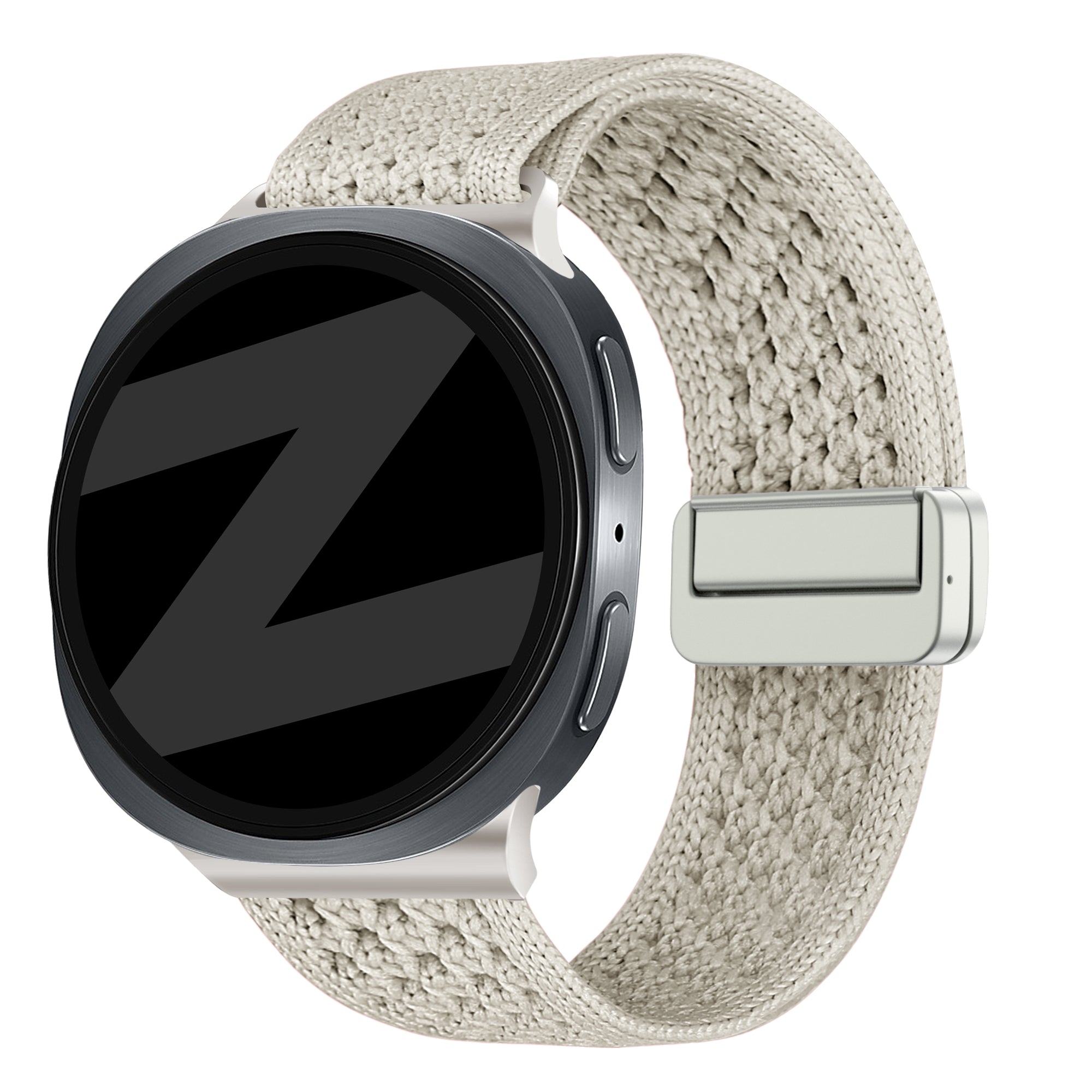 Bandz Samsung Galaxy Watch 8 Classic Vintage Nylon Armband (Polarstern)