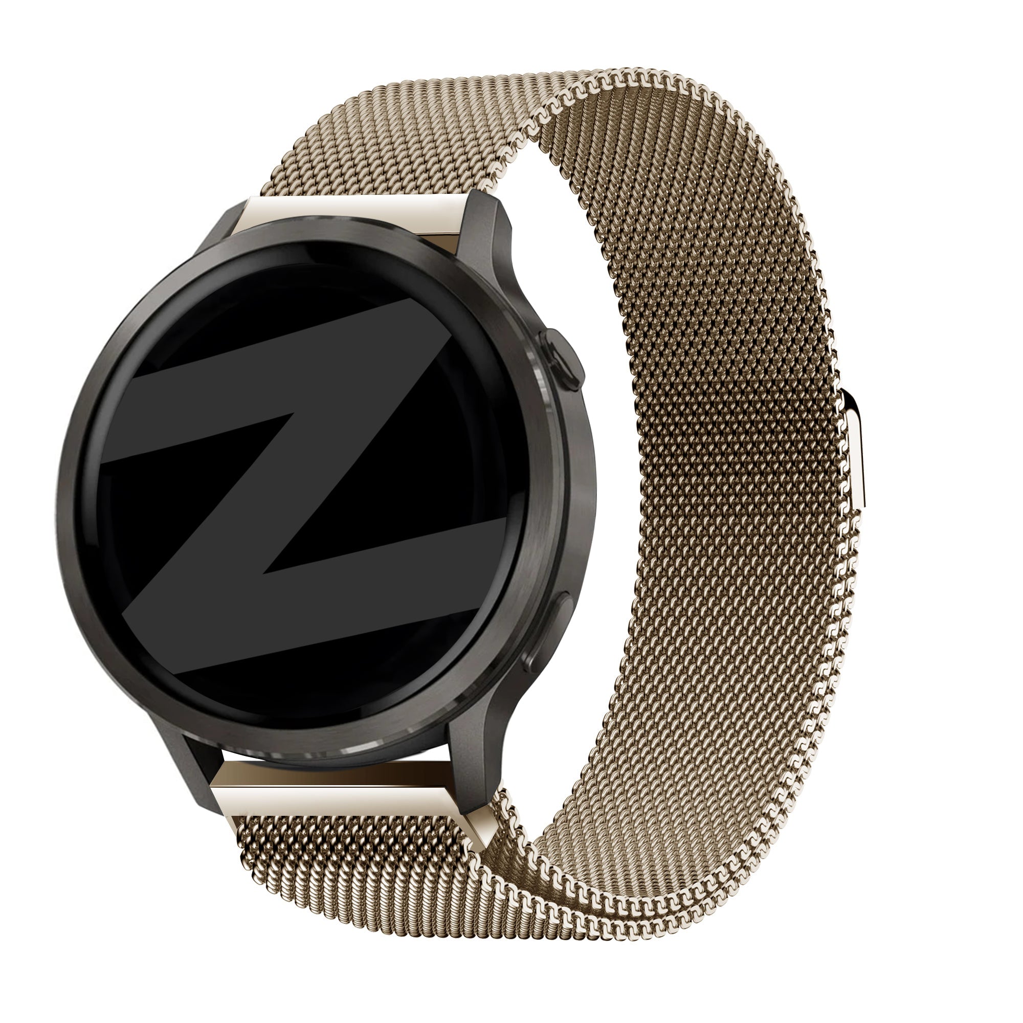 Bandz Garmin Vivomove 3s Milanese Loop Armband (Vintage Gold)