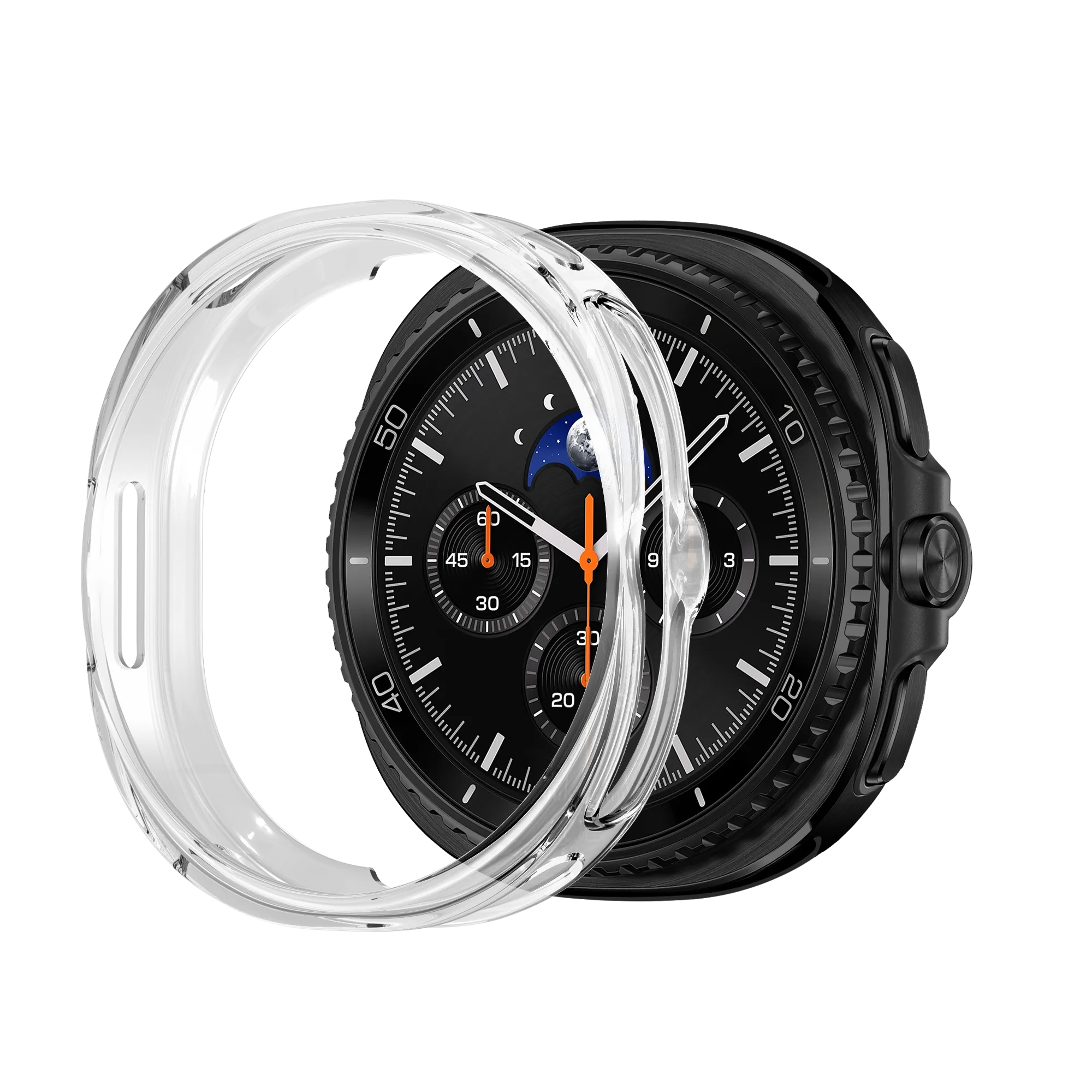 Bandz Samsung Galaxy Watch 8 Classic TPU Hülle (Transparant)