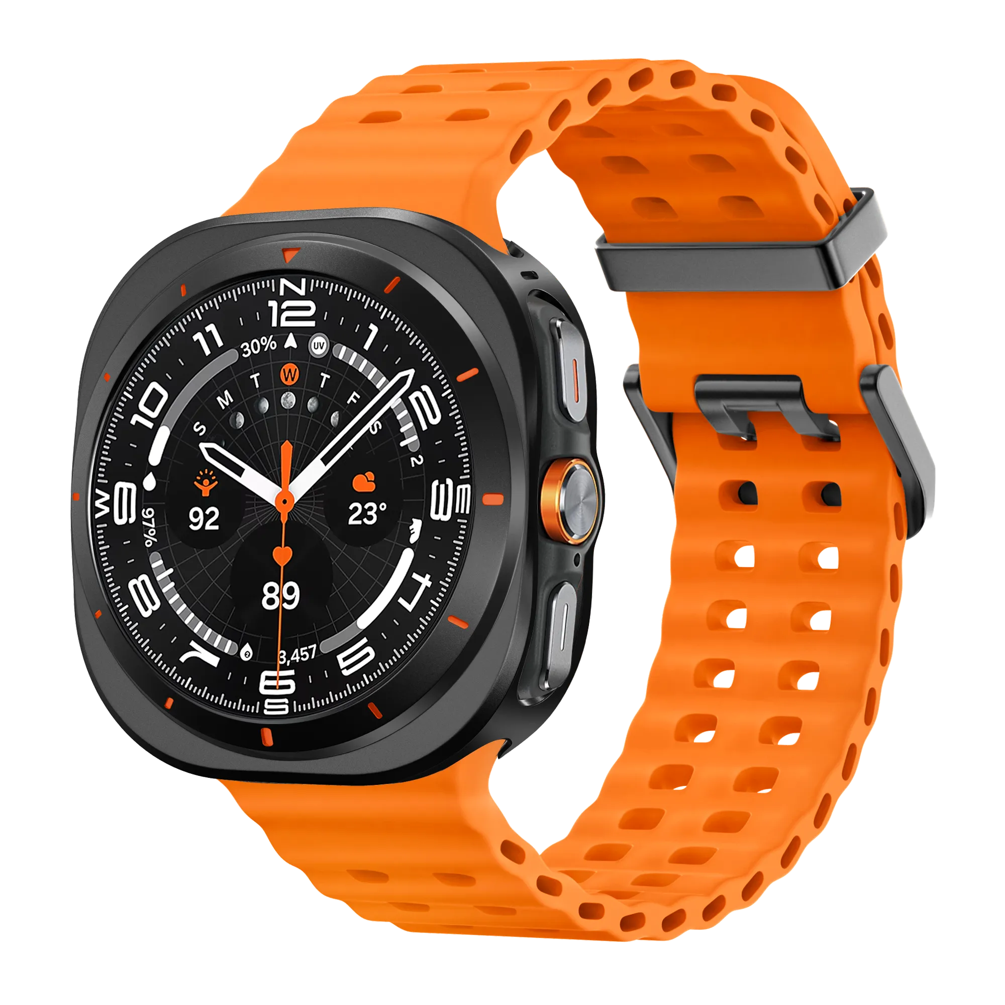 Bandz Samsung Galaxy Watch Ultra Metall Hülle (Schwarz)