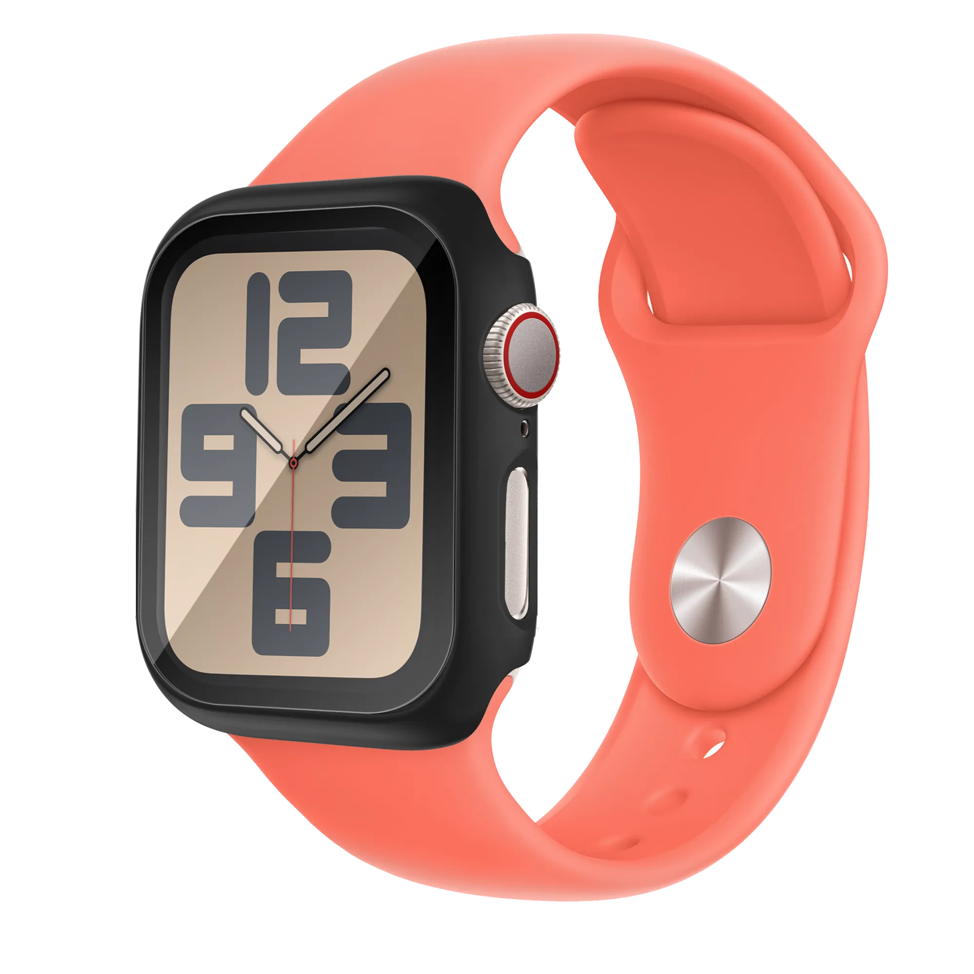 Bandz Apple Watch 10 & 11 PC-Gehäuse mit Glass (Schwarz)