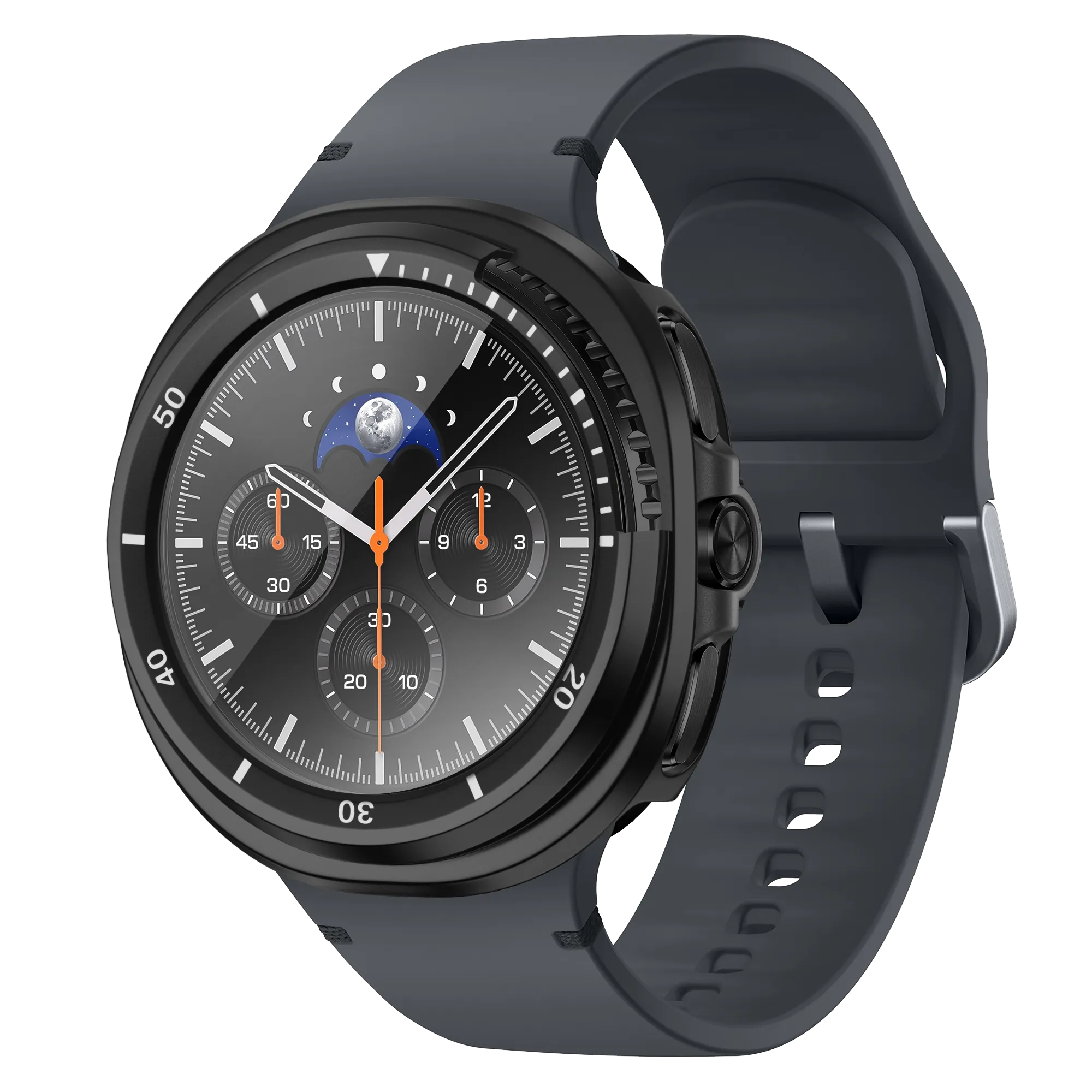 Bandz Samsung Galaxy Watch 8 Classic Bezel Cover mit Glas (Schwarz/Weiß)