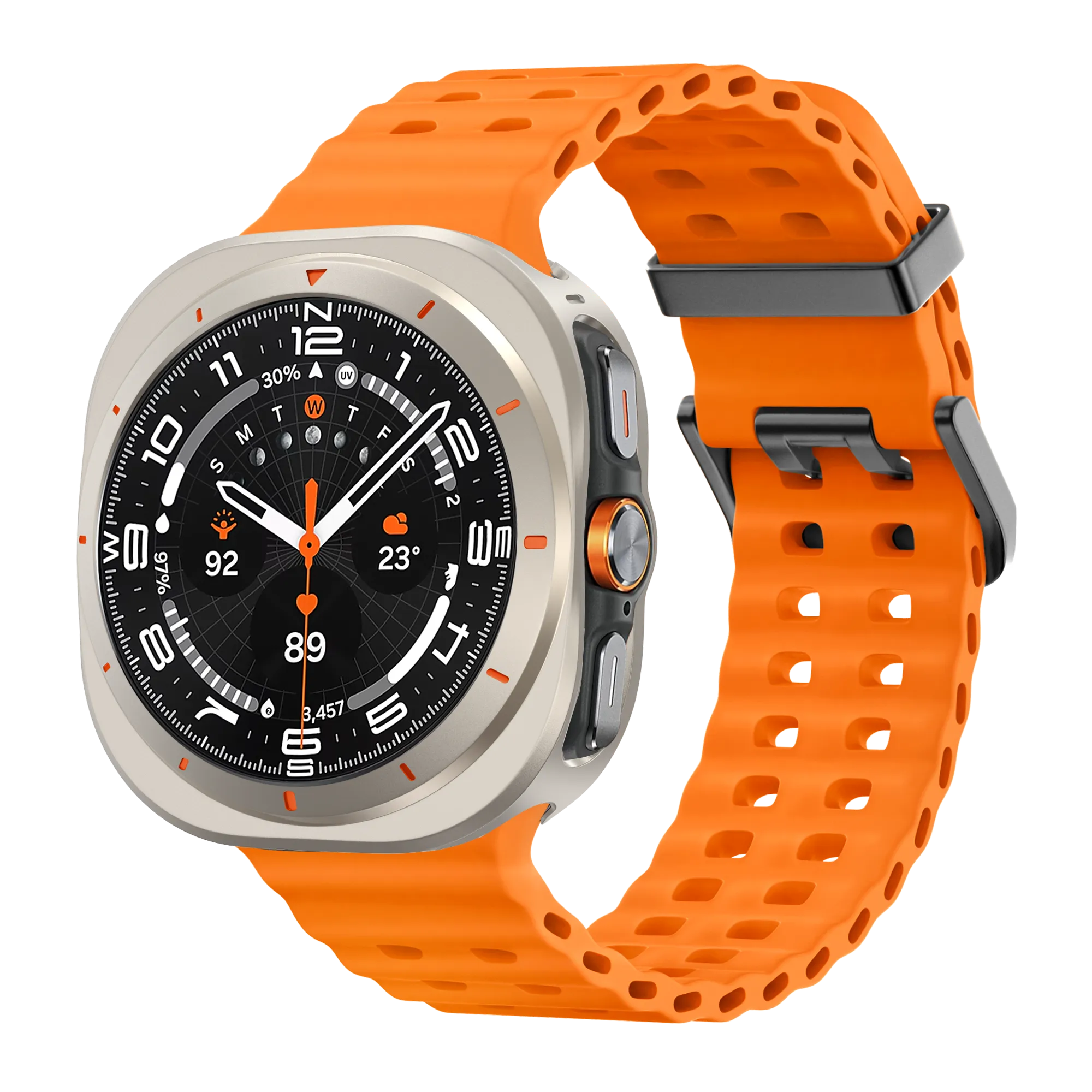 Bandz Samsung Galaxy Watch Ultra Metall Hülle (Titan)