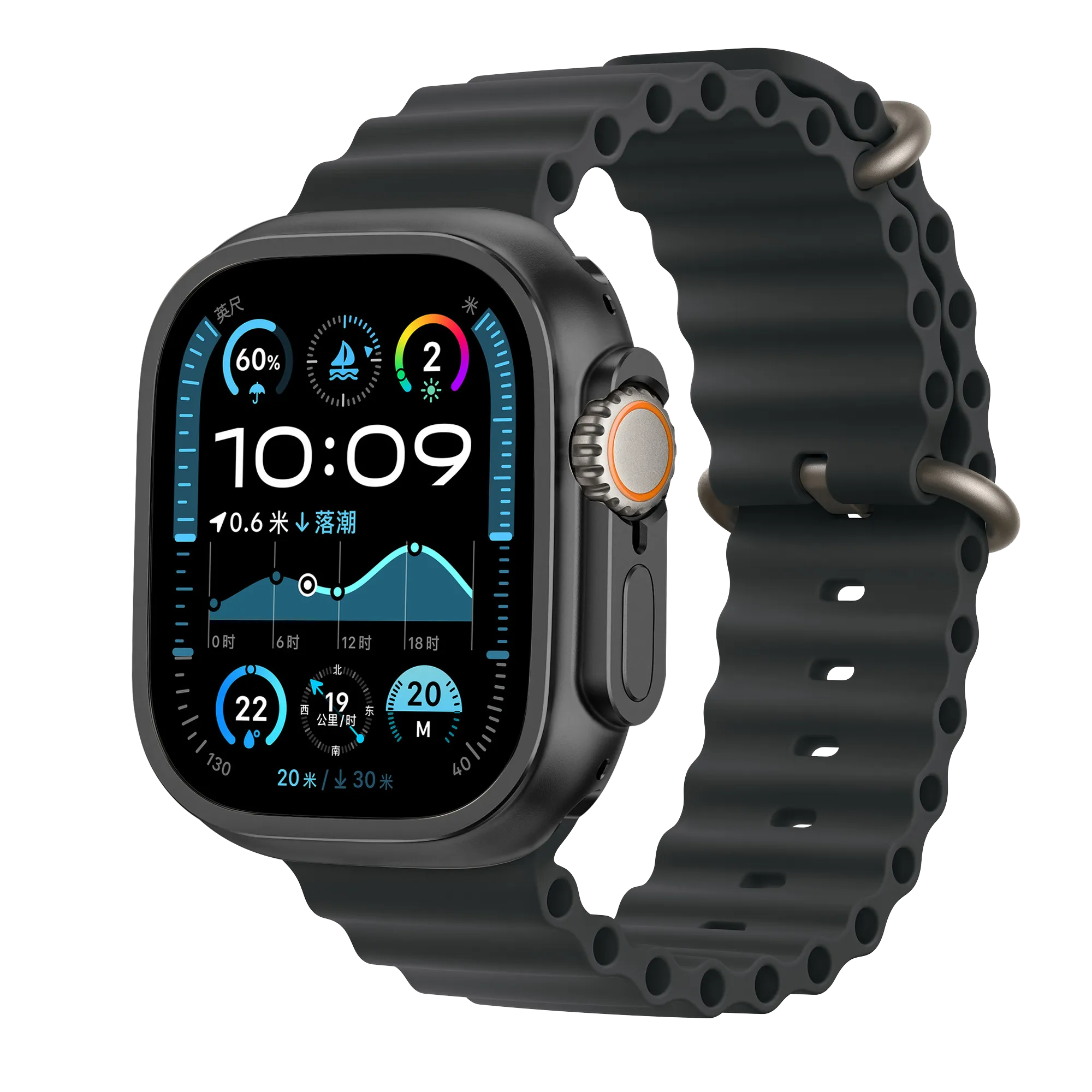 Bandz Apple Watch Ultra - 49mm Metall Hülle (Schwarz)