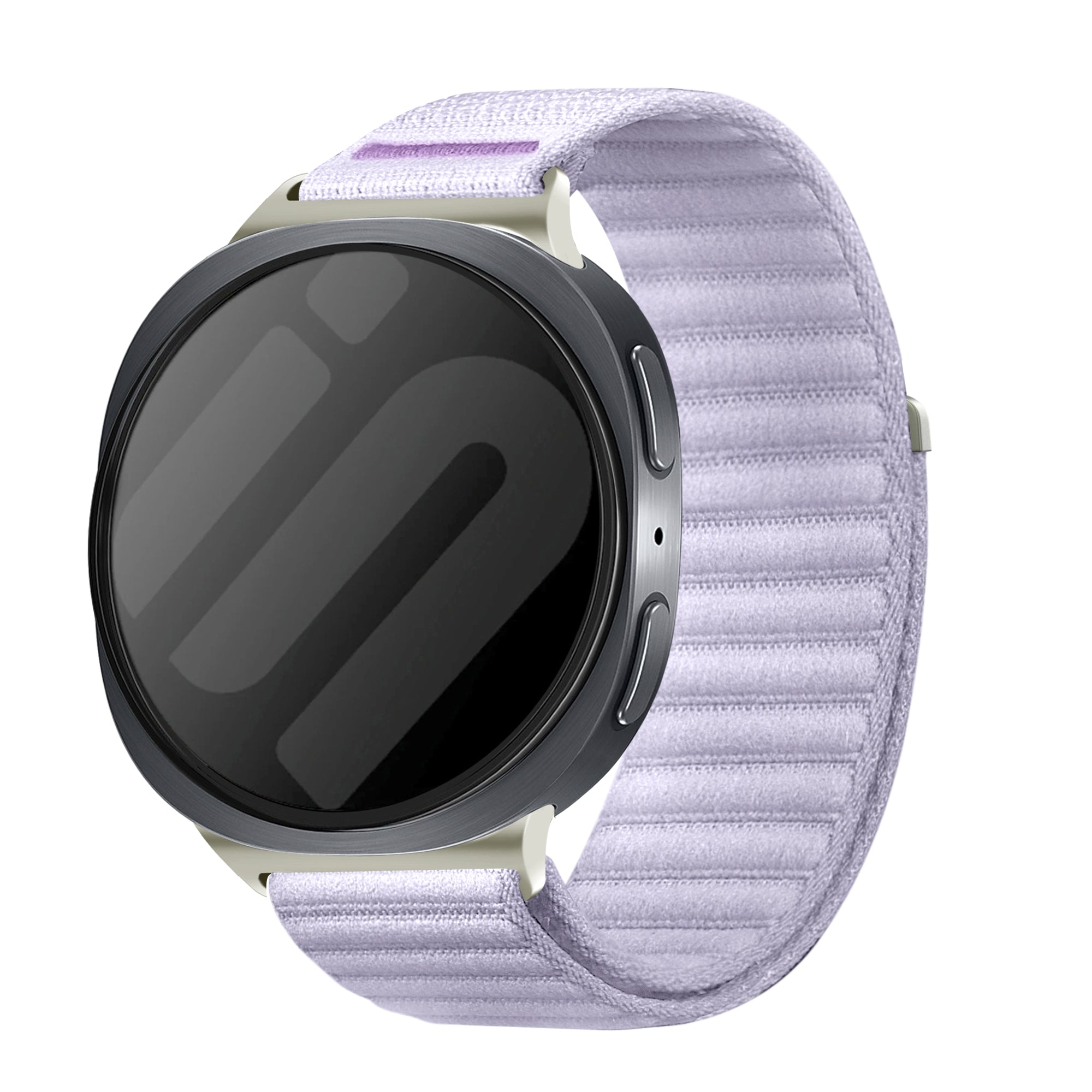 Samsung Galaxy Watch 8 - 40mm Wave Nylonarmband (Hell Lila)