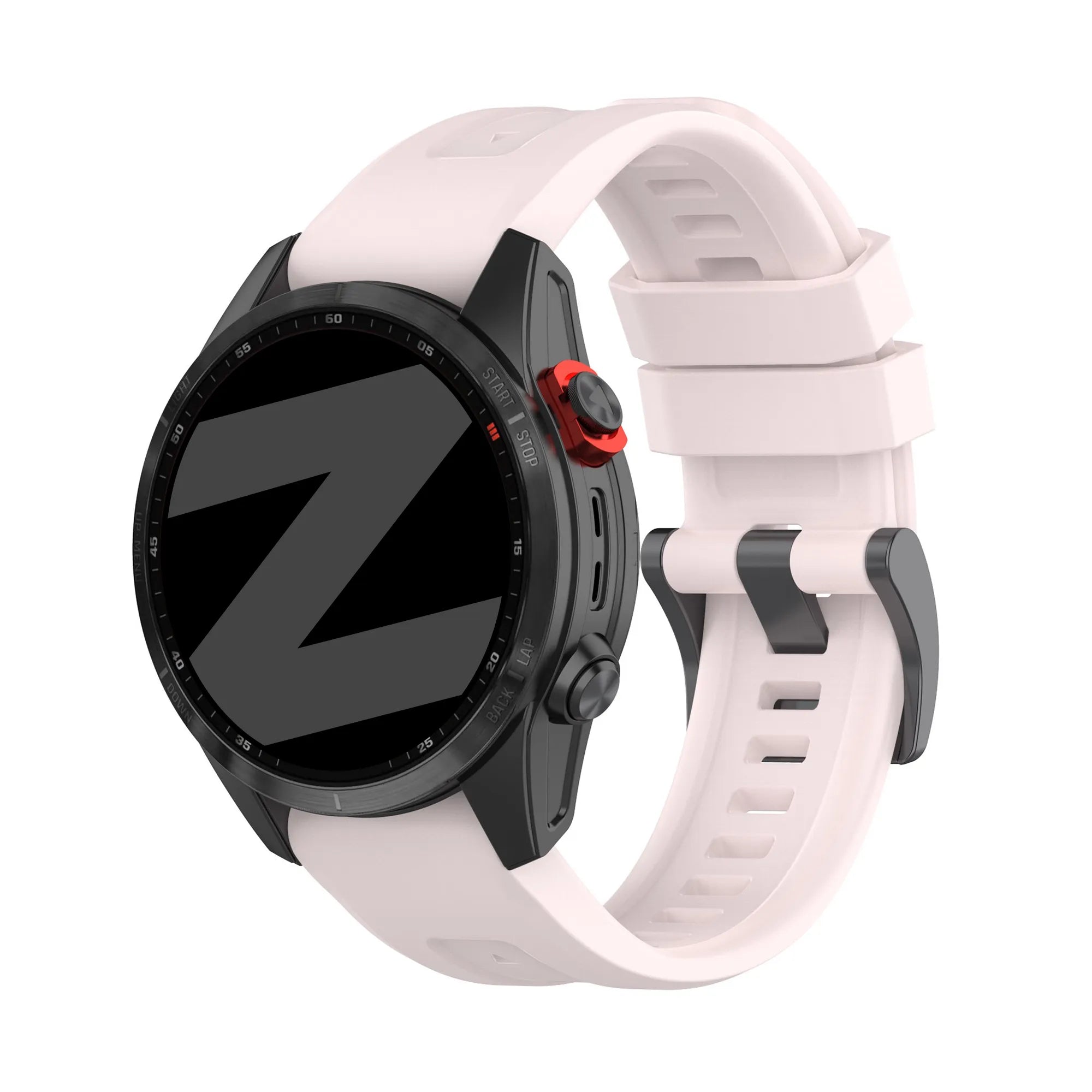 Bandz Garmin Fenix 7s Silicone Strap 'Classic' (Light Pink)