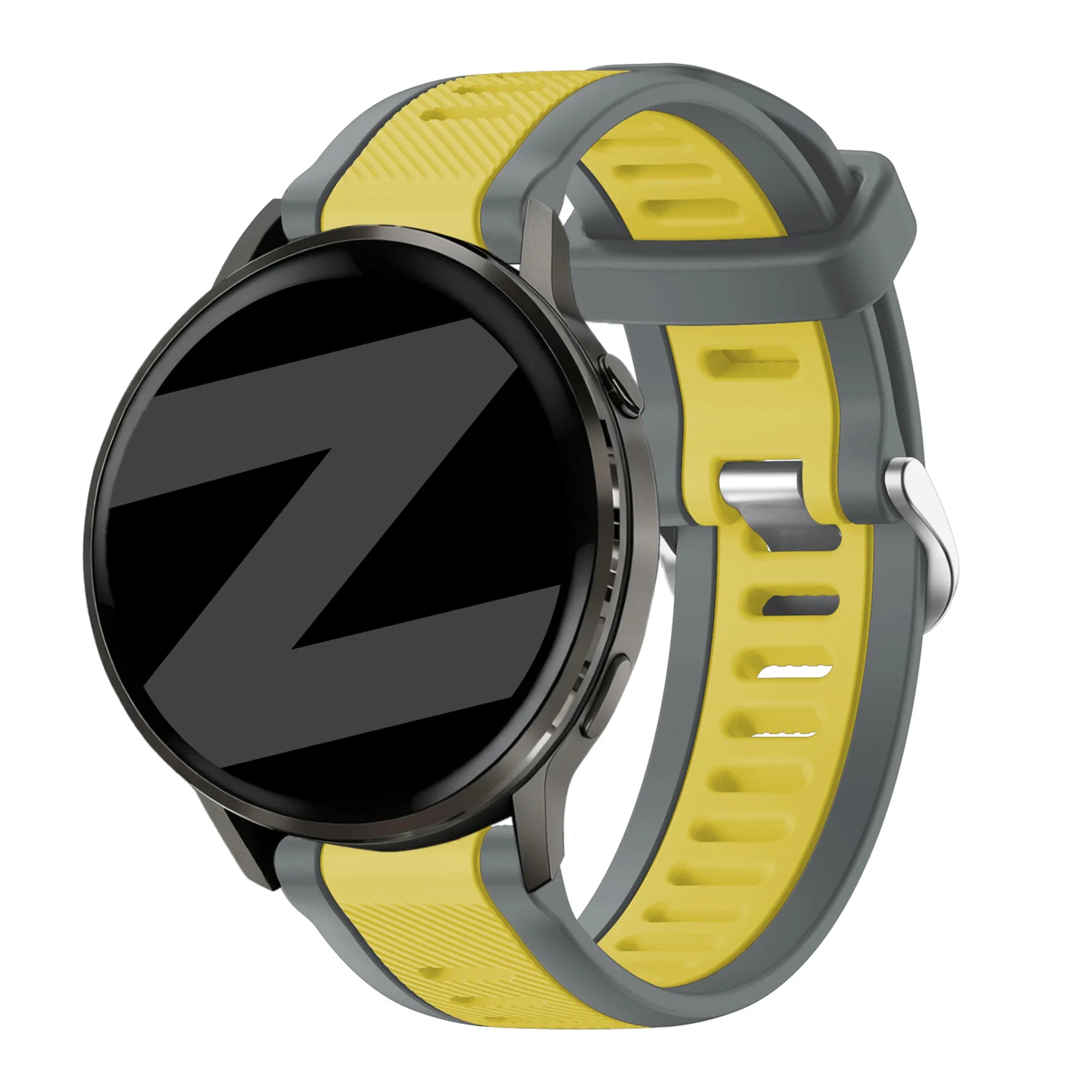 Bandz Garmin D2 Air X15 Dual Sportarmband mit Schnalle (Grau/Gelb)