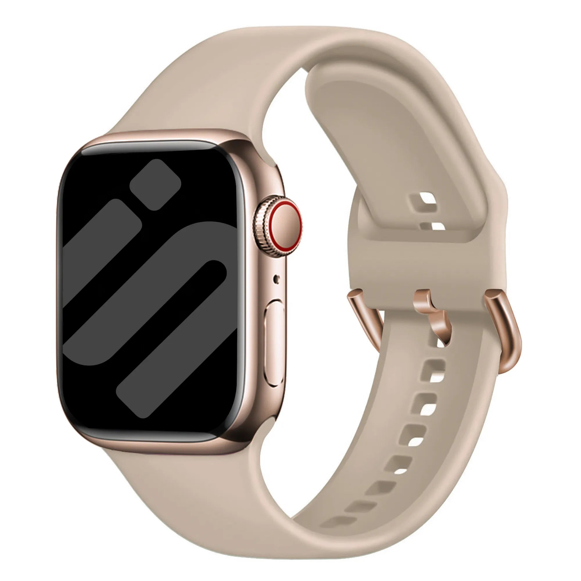 Apple Watch Silk Silikonarmband (Milk Tea)