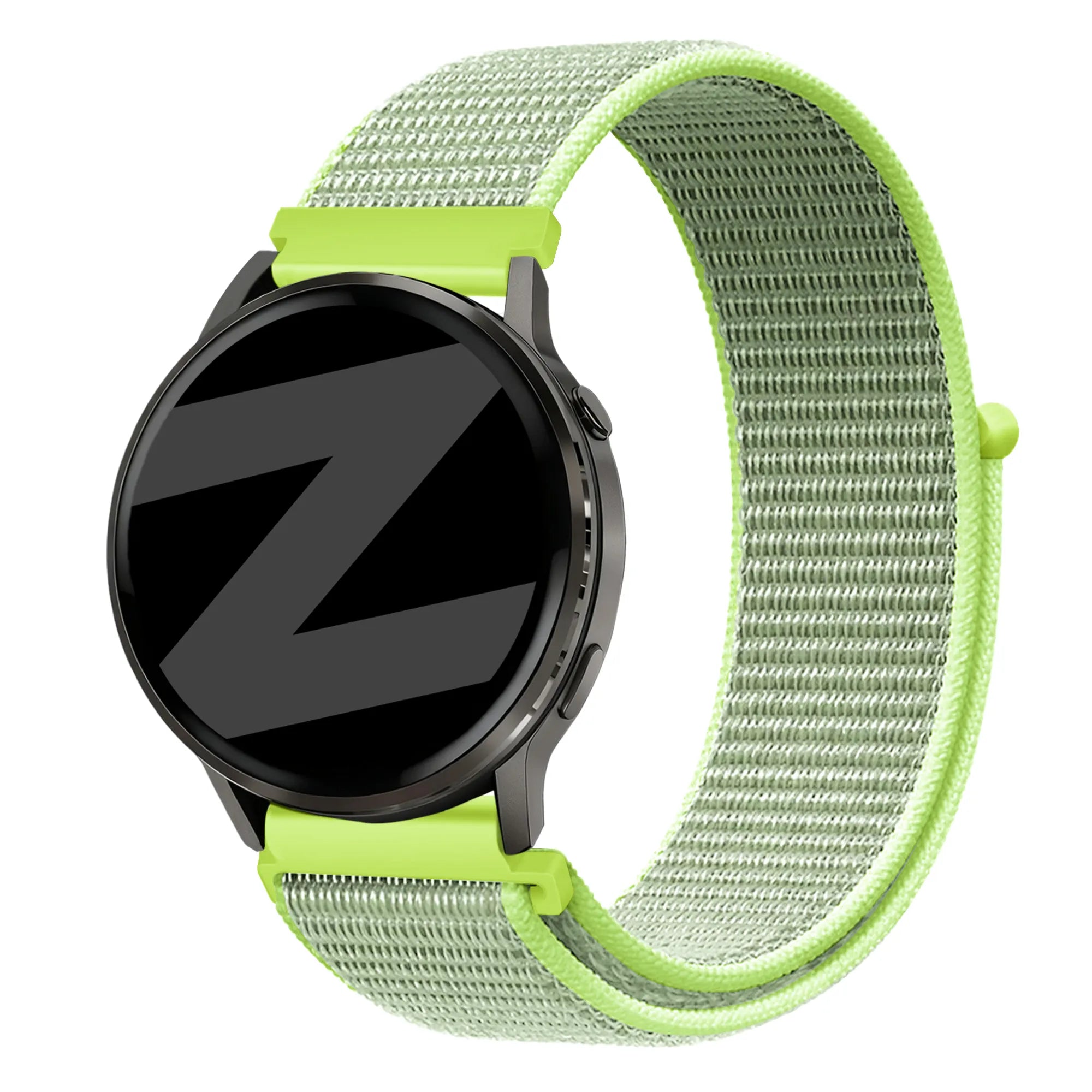 Bandz Garmin Forerunner 265 Nylon Loop Armband (Flash Gelb)