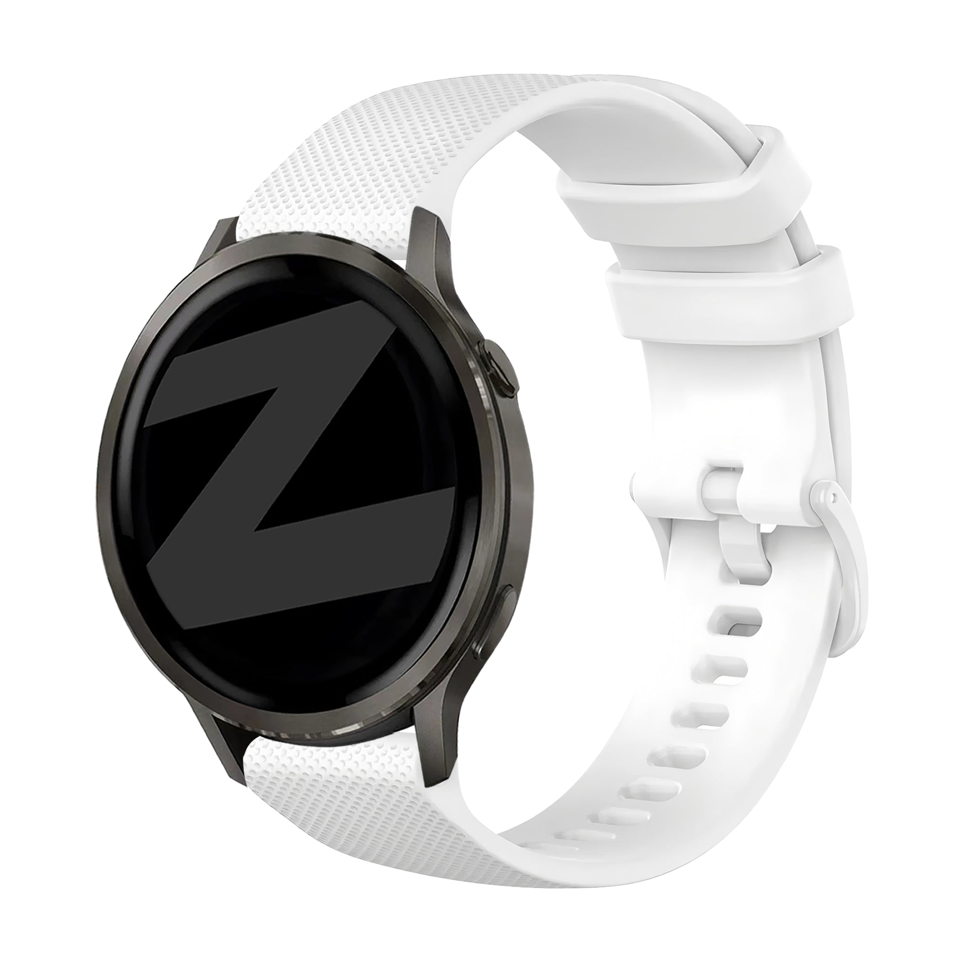 Bandz Garmin Vivoactive 4 Silikonarmband 'Premium' (Weiß)