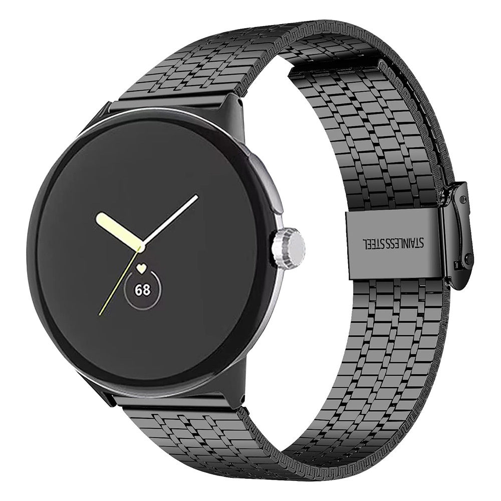 Google Pixel Watch 5 - 45mm Feines Stahlarmband (Schwarz)