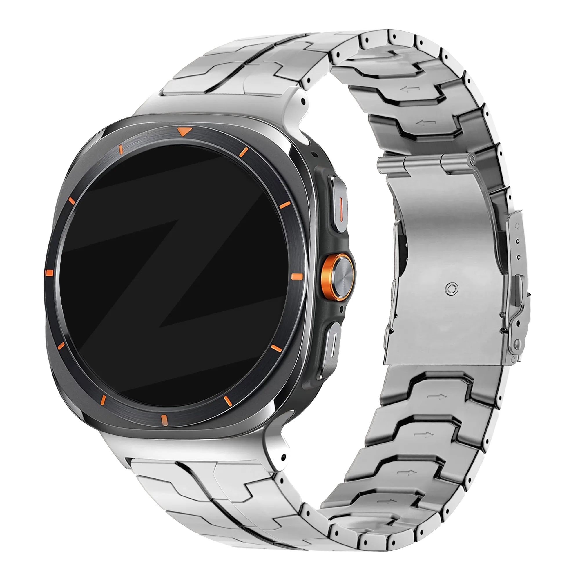 Bandz Samsung Galaxy Watch Ultra 2 Titanarmband 'Iron' (Silber)