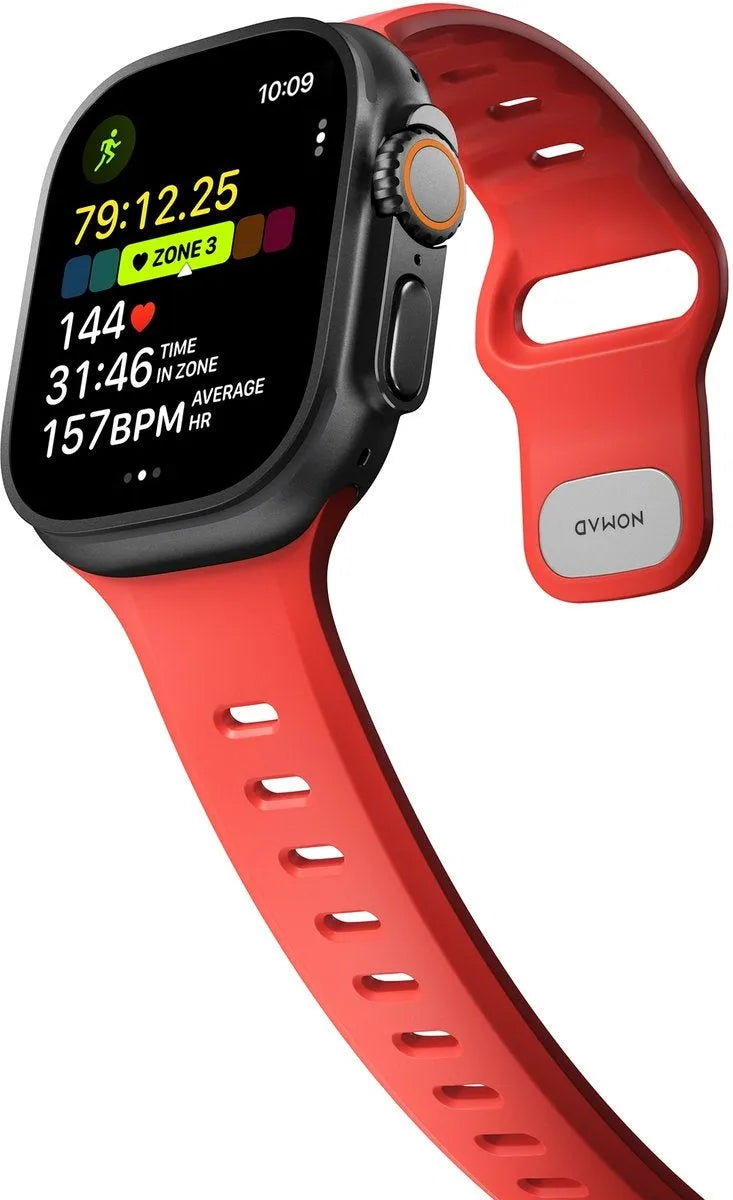 Nomad Apple Watch Silikon Tempo Armband (Koralle)