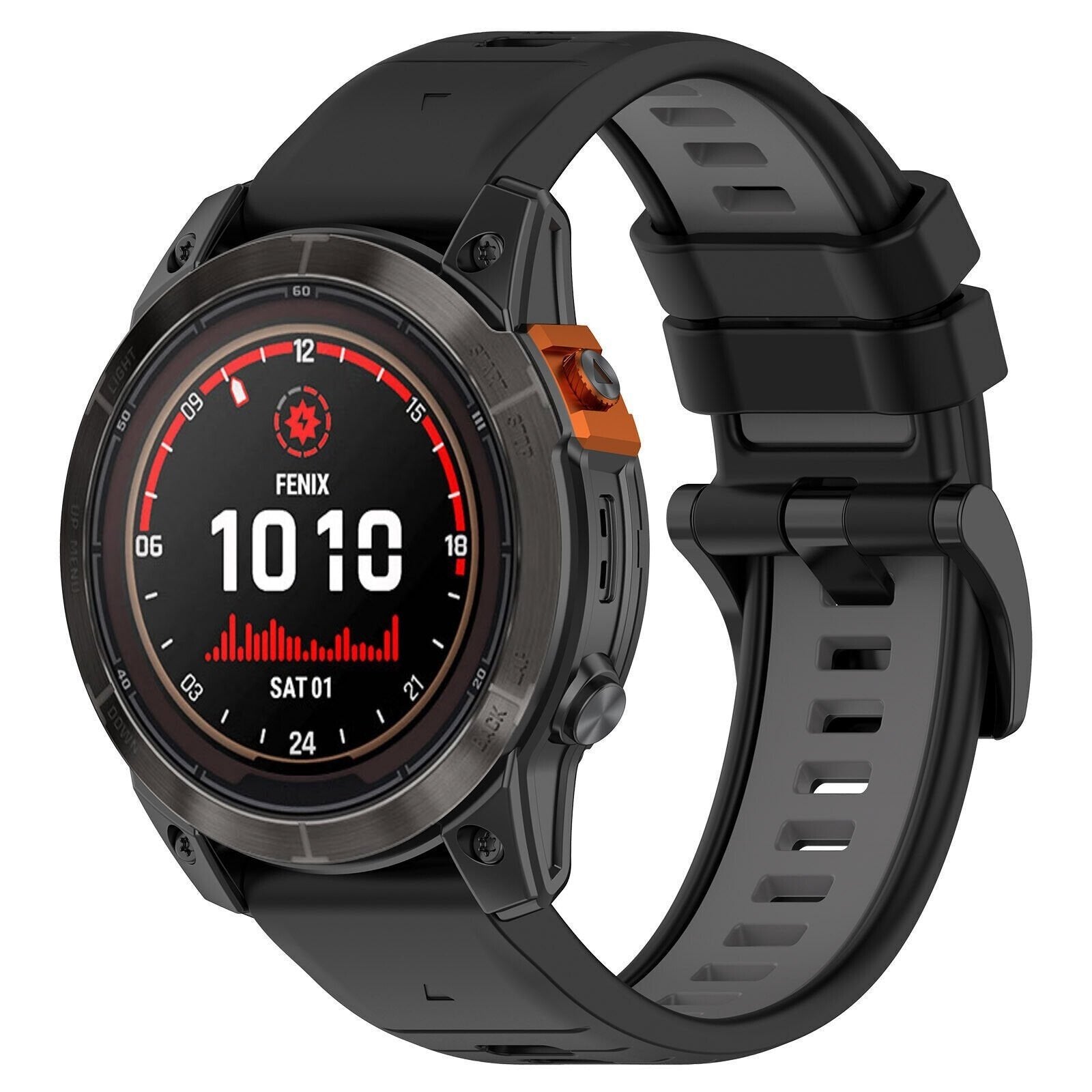 Garmin Approach S70 - 47mm Sportarmband mit Schnalle (Schwarz/Grau)