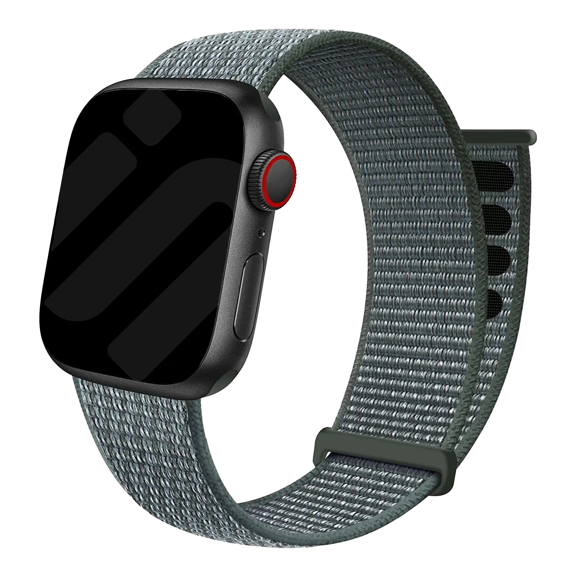 Apple Watch Nylonarmband (Grau-Grün)