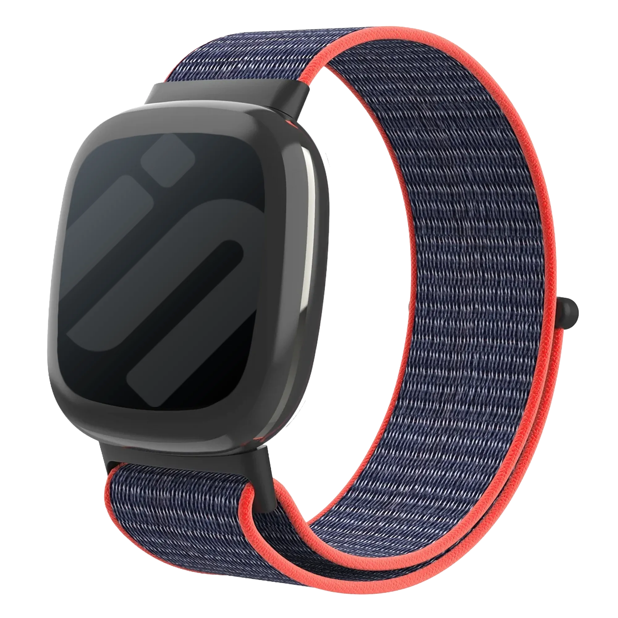 Fitbit Versa 4 Nylonarmband (Pink/Indigo)