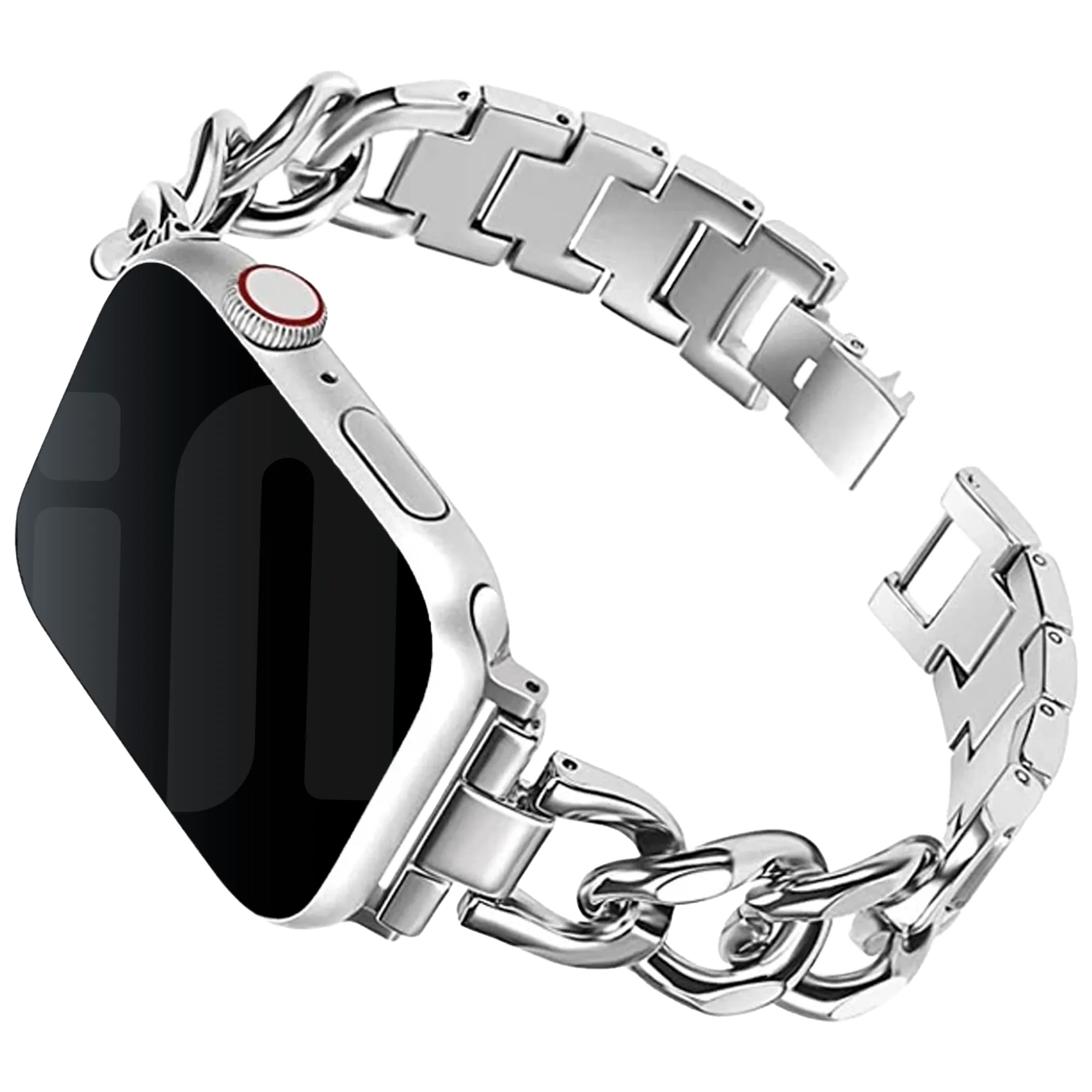 Apple Watch Stahlkettenband (Silber)